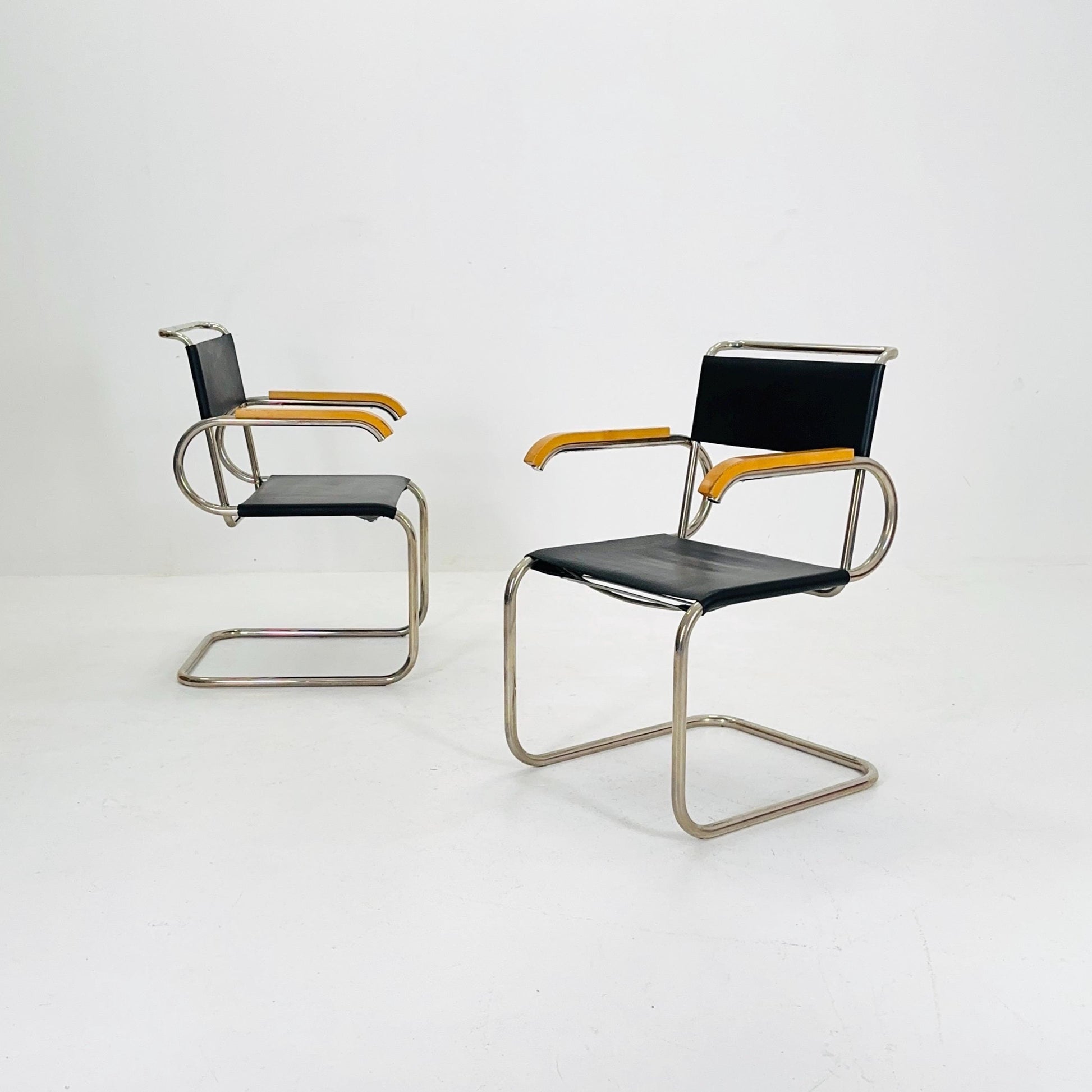 1 of 2 Mid century Cantilever D40 armchair for Marcel Breuer By Tecta Germany 1980s
