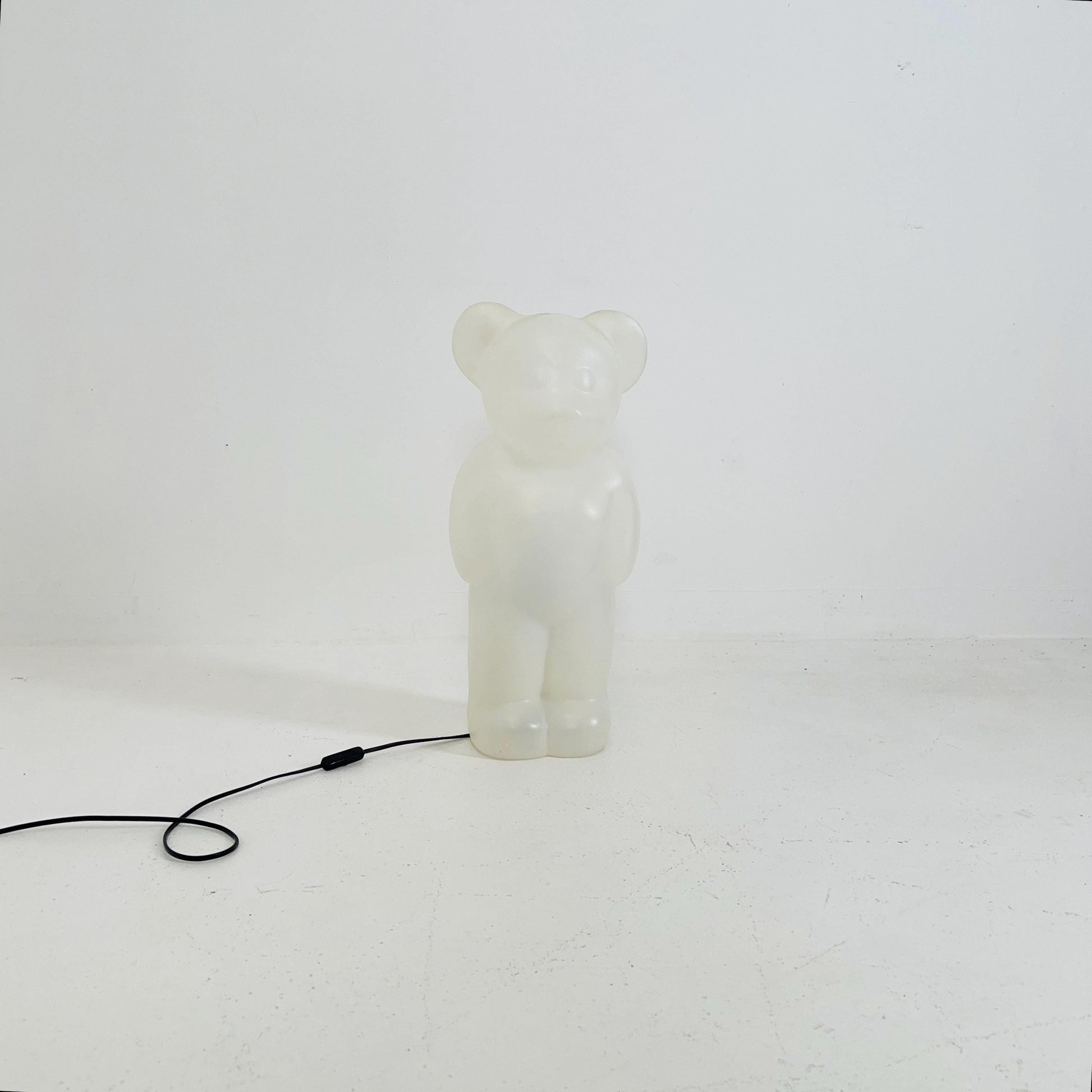 Spaceage rare white Lumibär by Flötotto, Haribo Bear vintage kids Night Lamp 1980S Germany