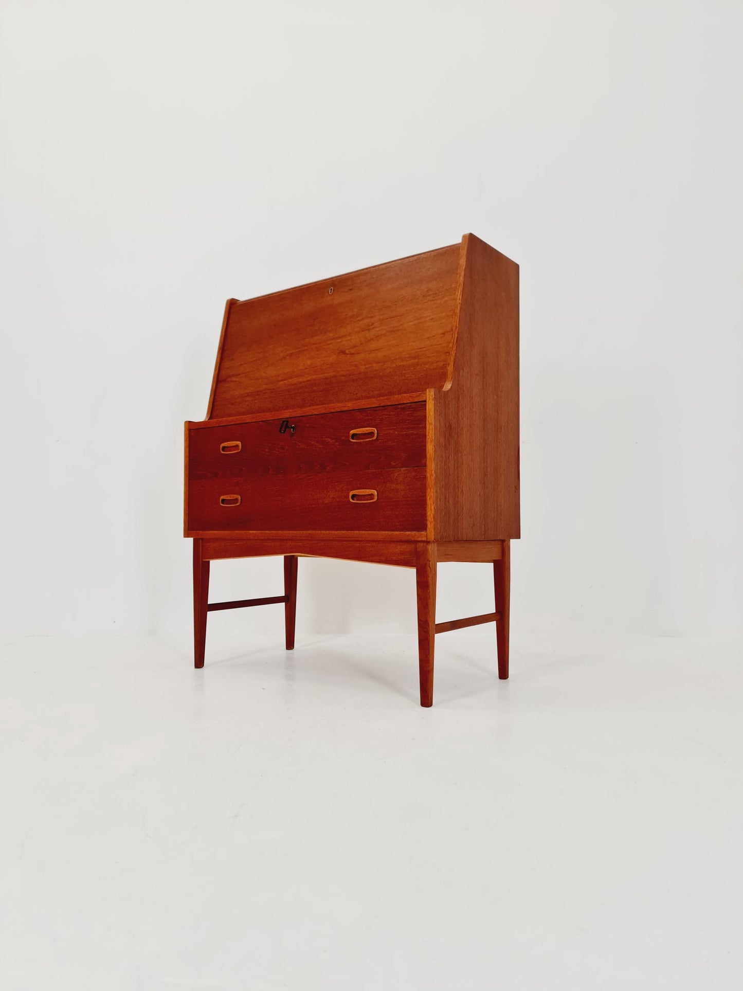 Midcentury Danish vintage teak secretary, vanity /Make up table By Arne Wahl Iversen, 1960s