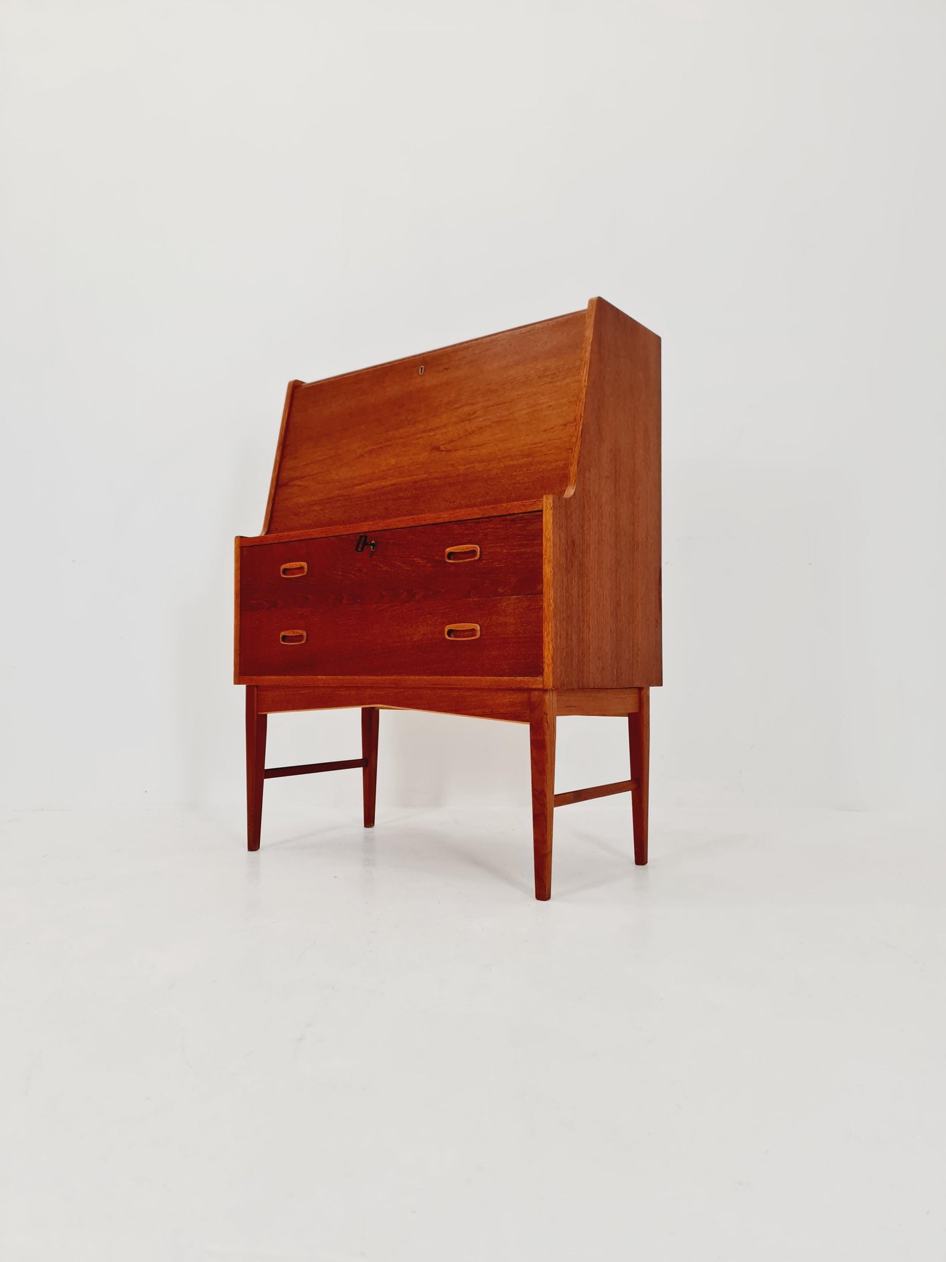 Midcentury Danish vintage teak secretary, vanity /Make up table By Arne Wahl Iversen, 1960s