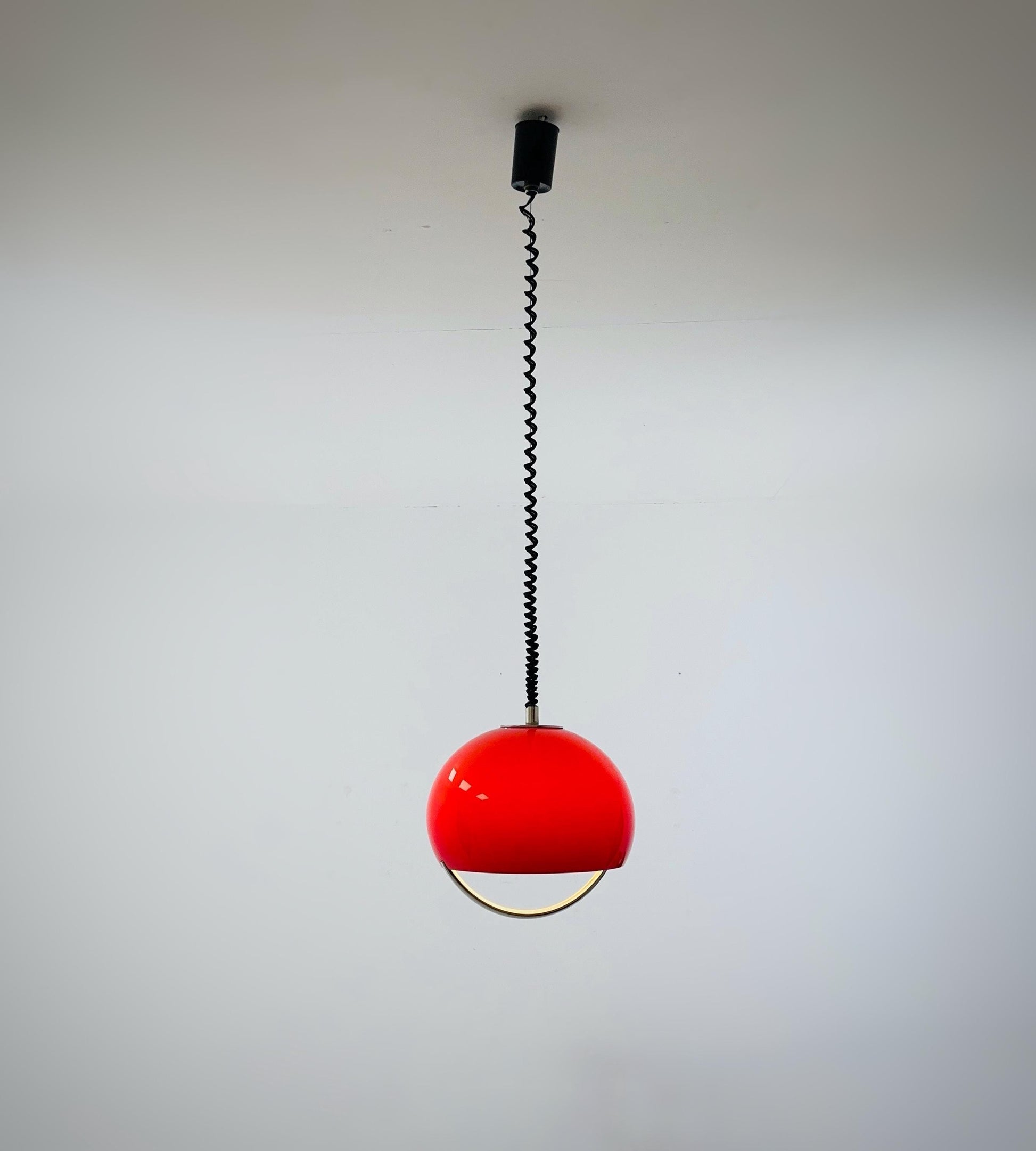 Mid-century Meblo pendant lamp designed by Harvey Guzzini Dijkstra, 1970s