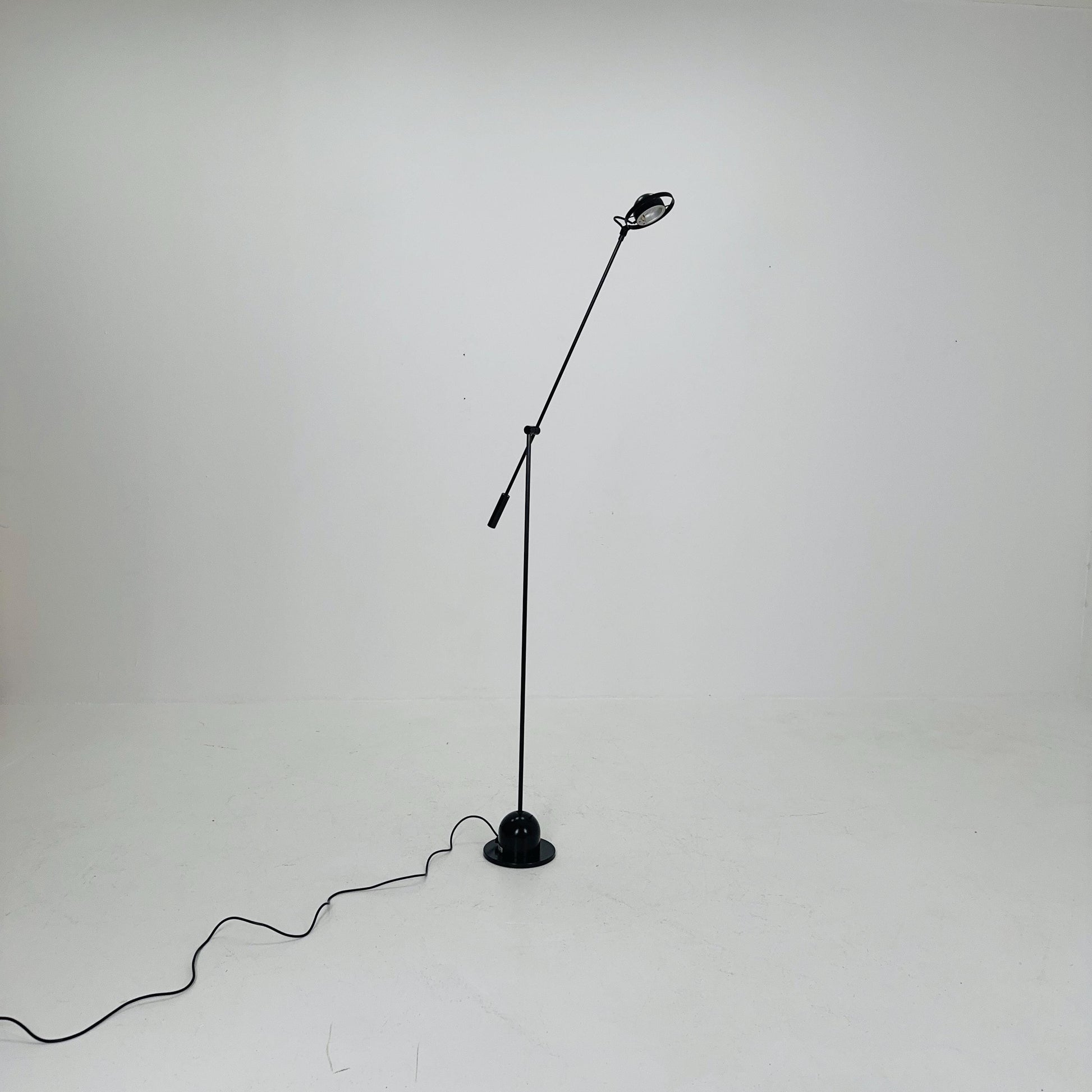 Post Modern black Adjustable floor lamp by Gammalux Italy, 1970s
