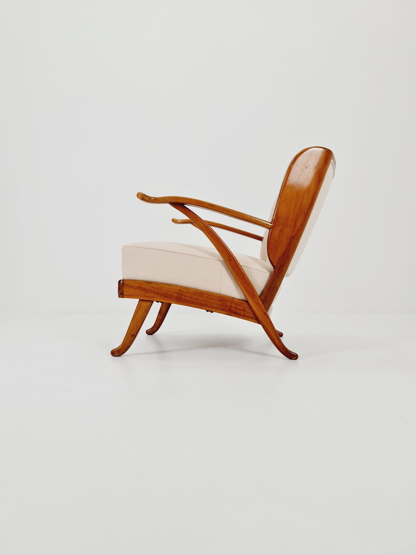 Mid Century lounge chair/ Easy Wing chair by Karl Nothhelfer , 1960s