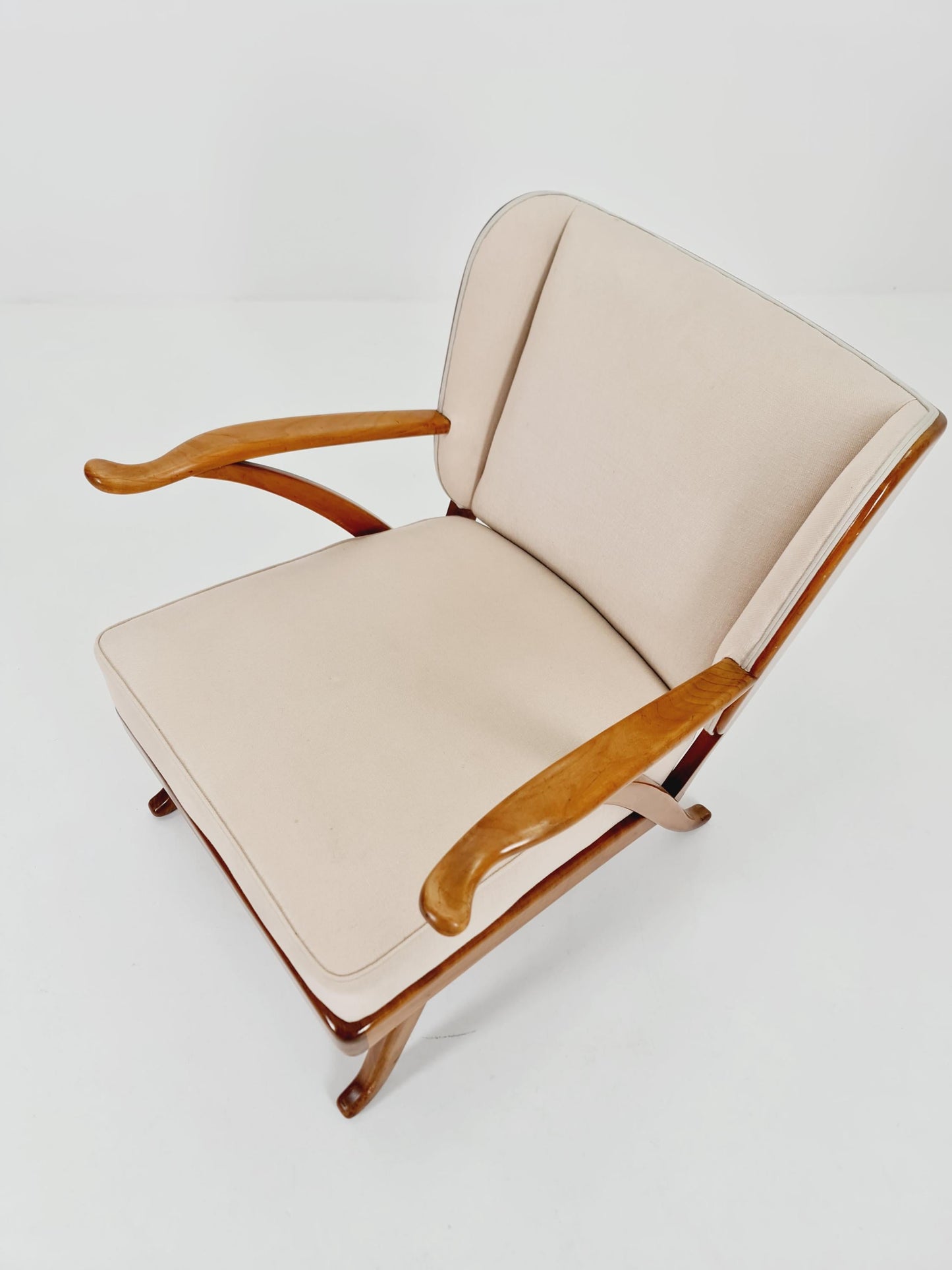 Mid Century lounge chair/ Easy Wing chair by Karl Nothhelfer , 1960s