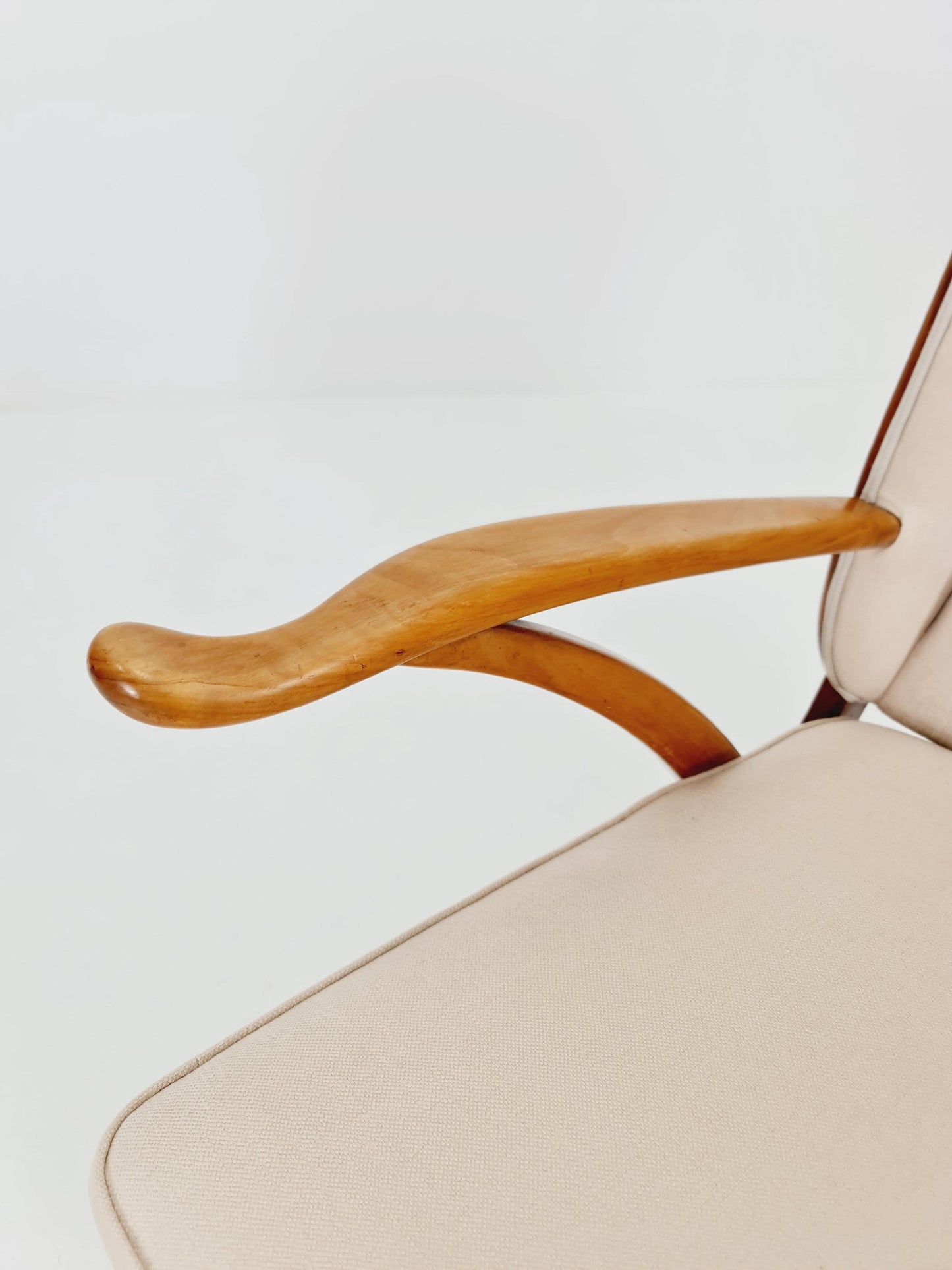 Mid Century lounge chair/ Easy Wing chair by Karl Nothhelfer , 1960s