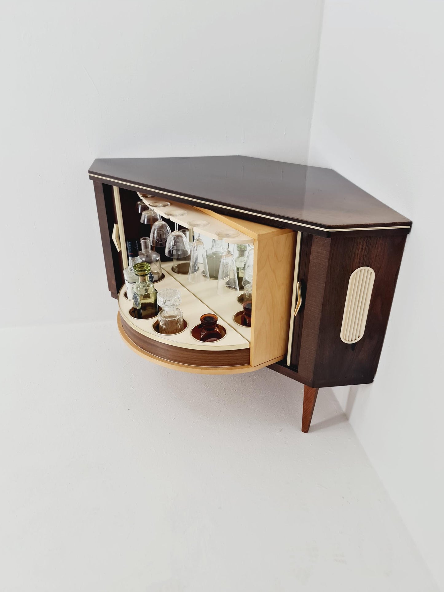 Rare Mid century Corner German bar/ sideboard, 1950s