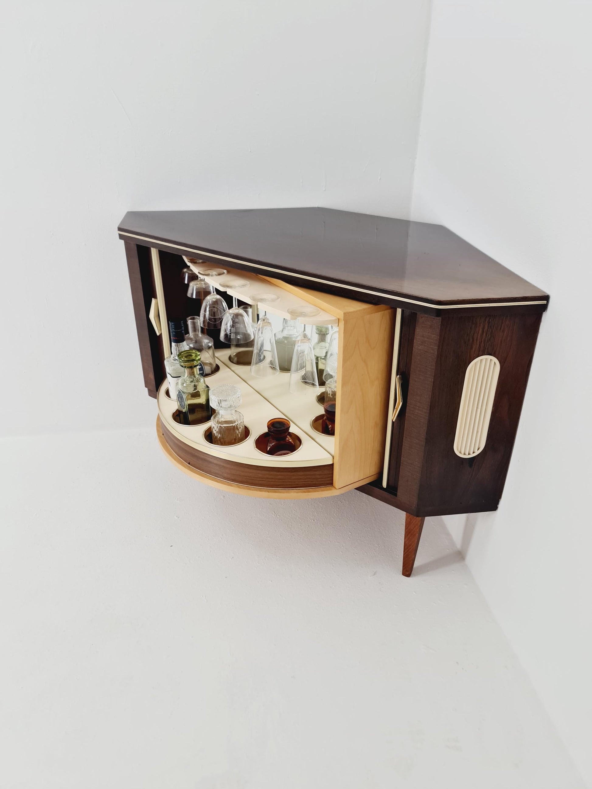 Rare Mid century Corner German bar/ sideboard, 1950s