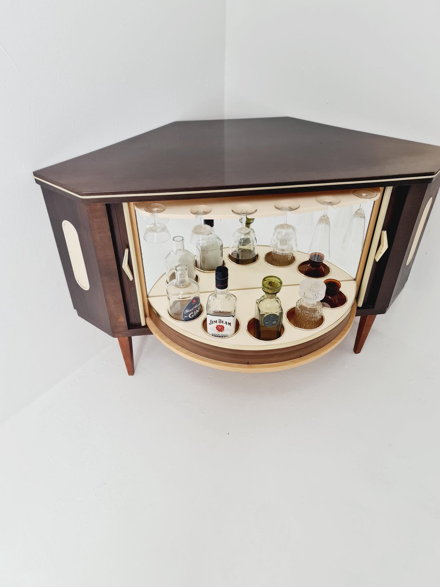Rare Mid century Corner German bar/ sideboard, 1950s