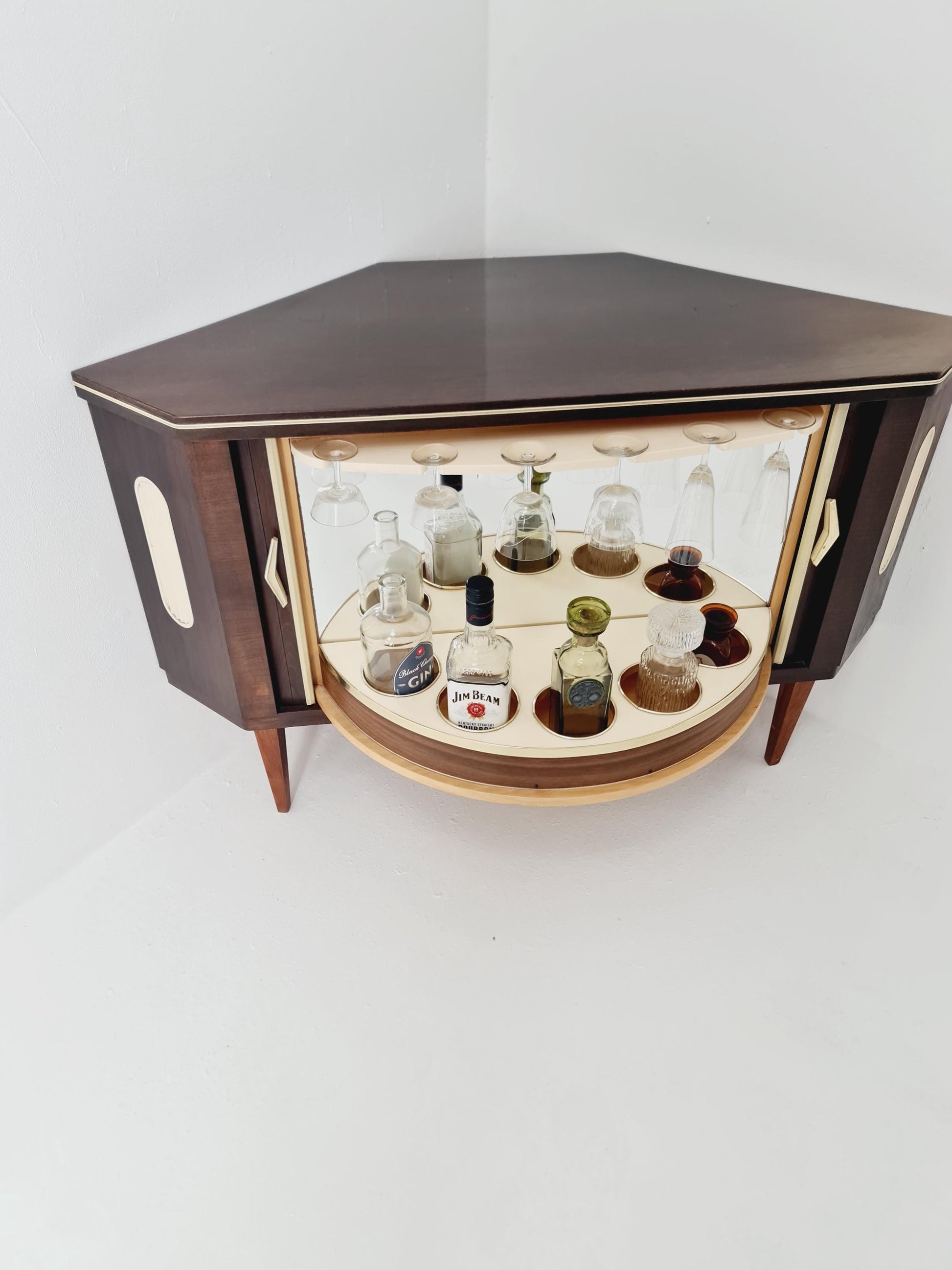 Rare Mid century Corner German bar/ sideboard, 1950s