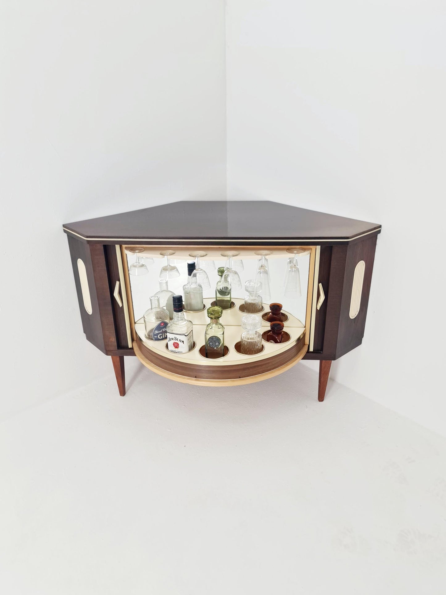 Rare Mid century Corner German bar/ sideboard, 1950s