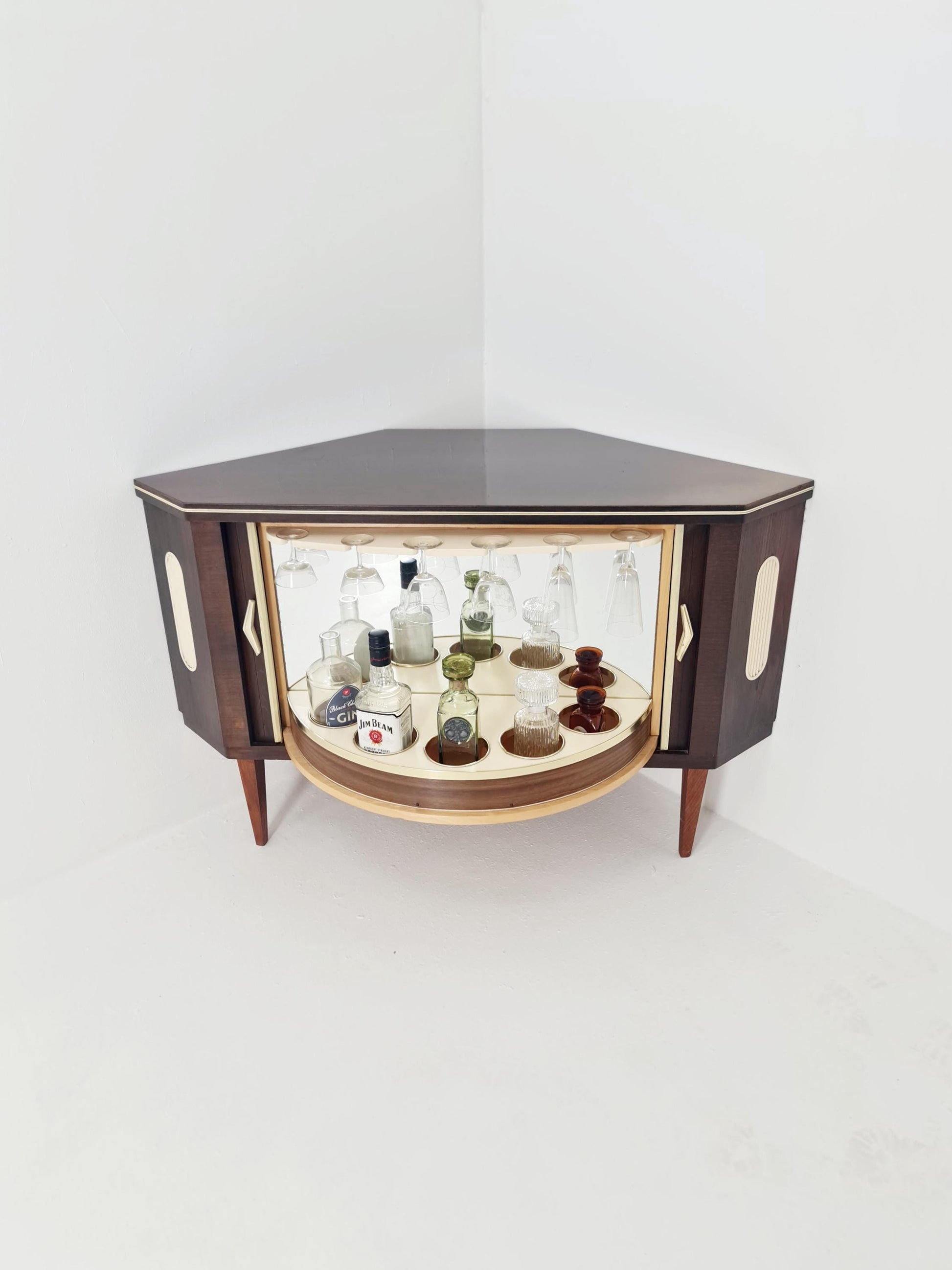 Rare Mid century Corner German bar/ sideboard, 1950s
