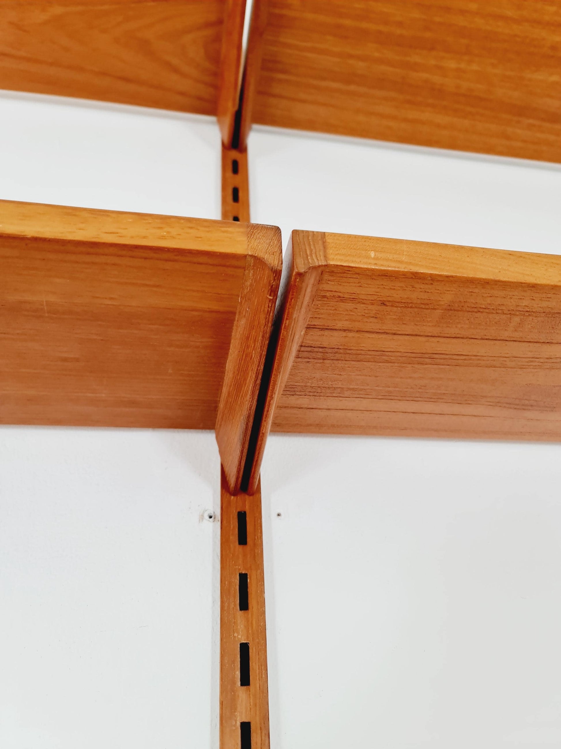 Danish modern modular Teak shelving system by Kai kristansen for FH Möbel , Denmark, 1960s