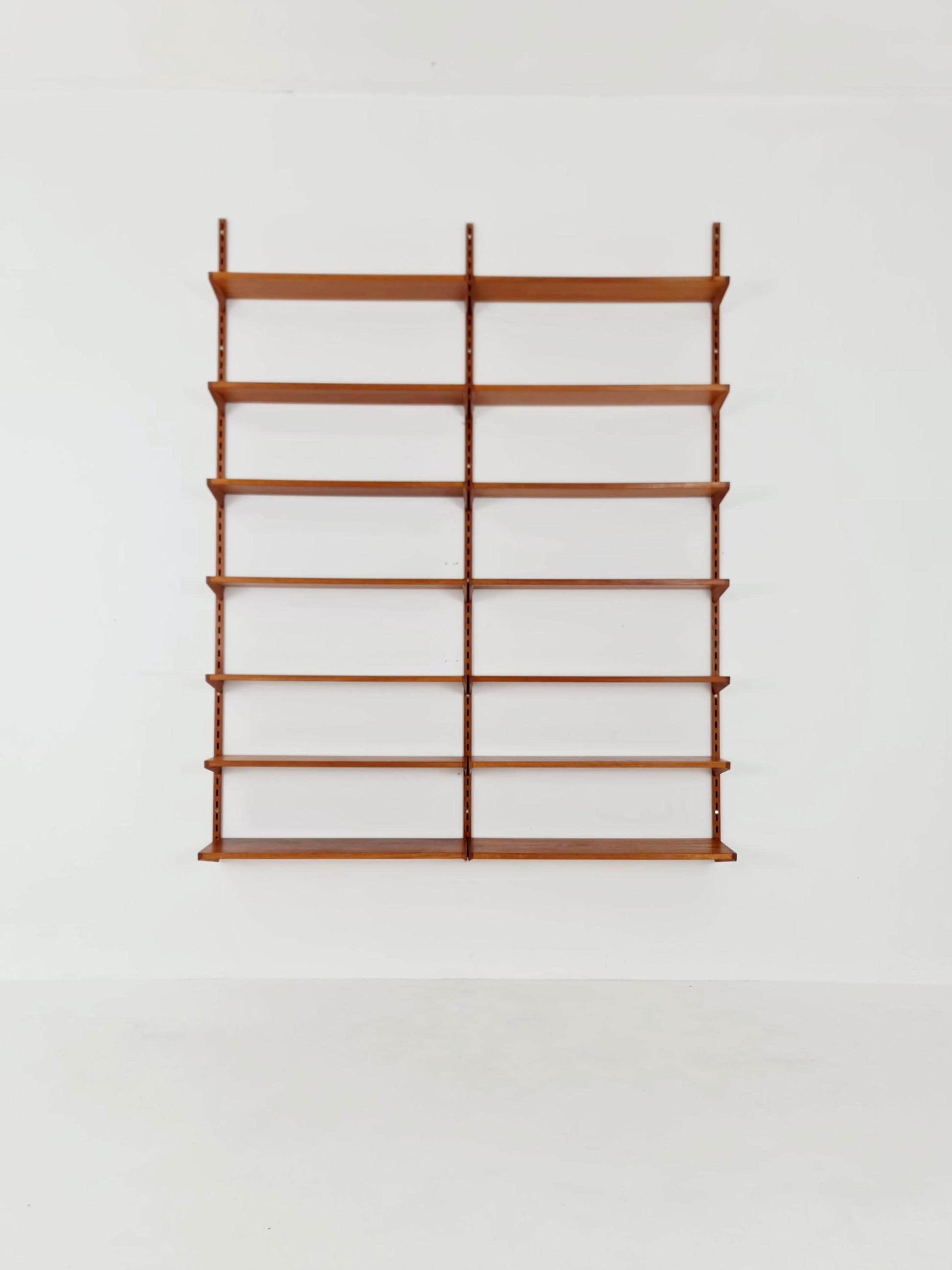 Danish modern modular Teak shelving system by Kai kristansen for FH Möbel , Denmark, 1960s