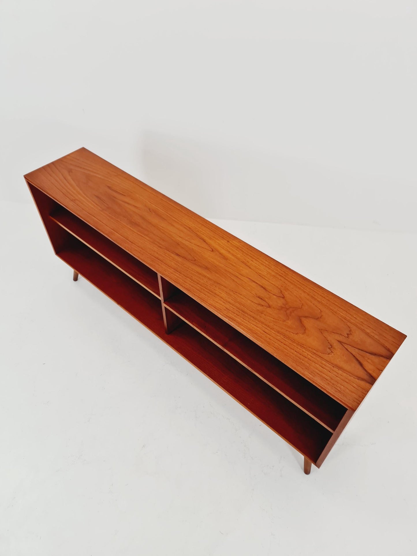 Midcentury vintage teak danish cabinet book case, 1960s
