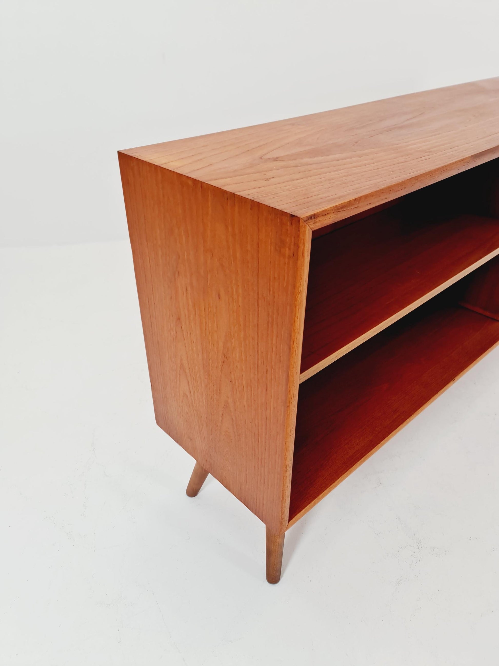 Midcentury vintage teak danish cabinet book case, 1960s