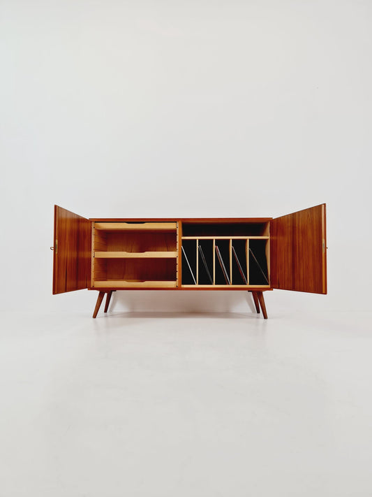 Mid-century Danish vintage Teak hallway Record cabinet, sideboard, 1960s