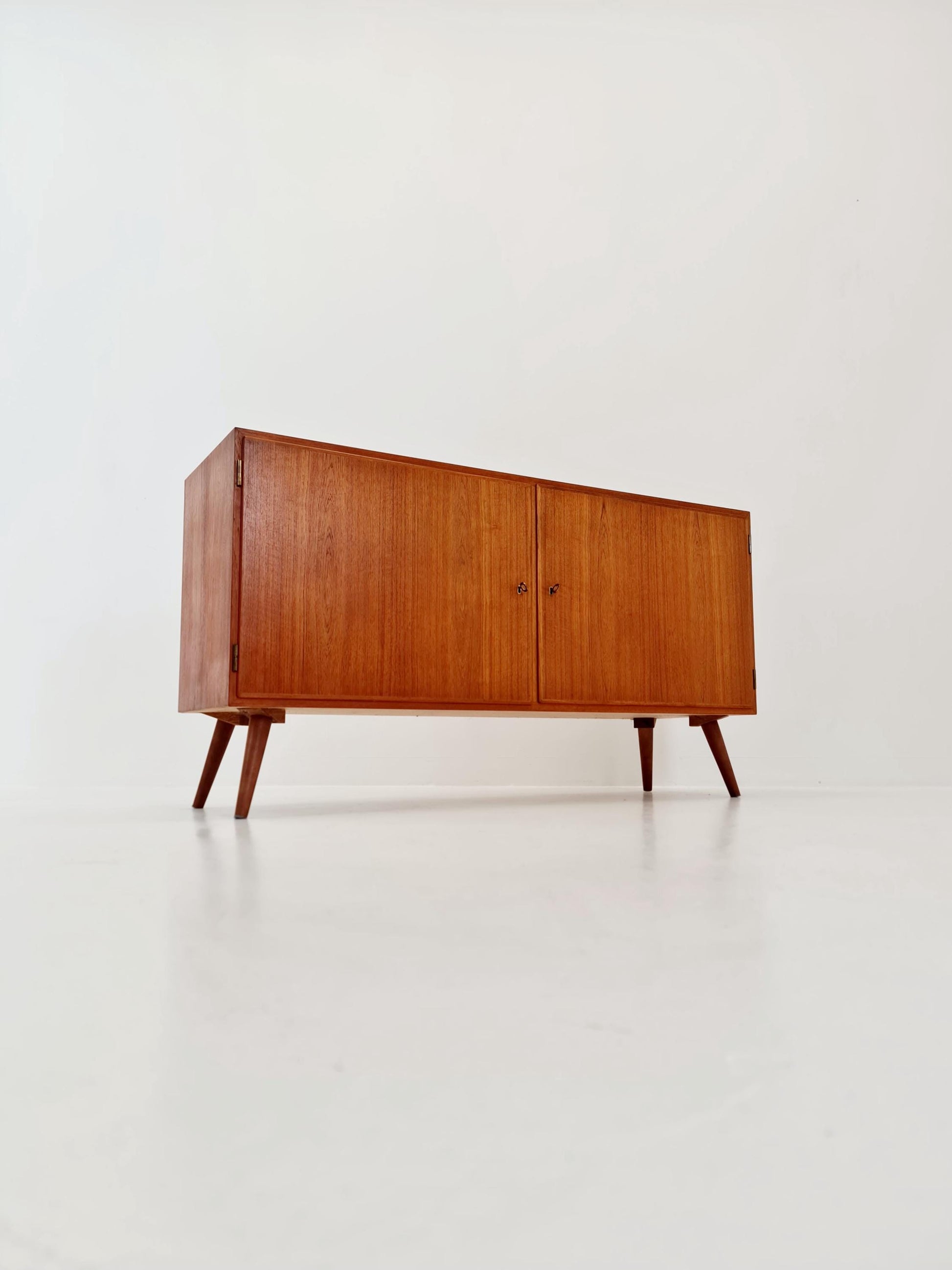 Mid-century Danish vintage Teak hallway Record cabinet, sideboard, 1960s