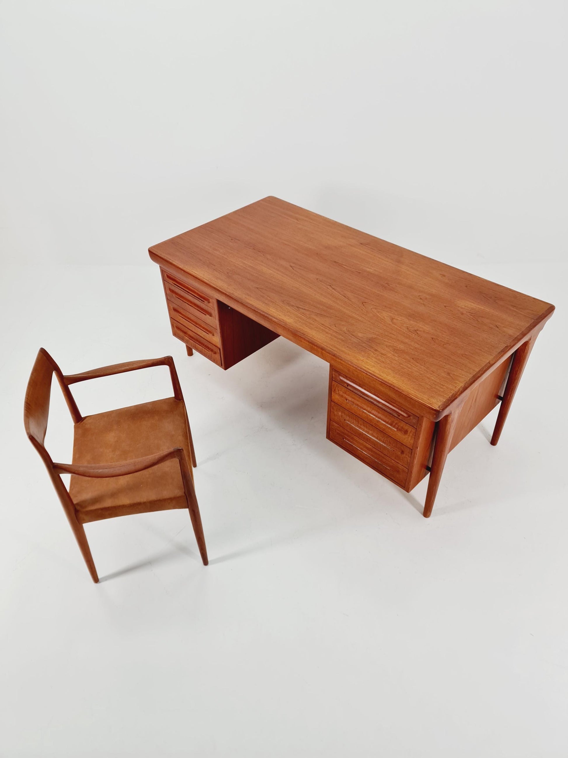 Danish teak desk model Executive Desk by Ib Kofod Larsen, 1960s