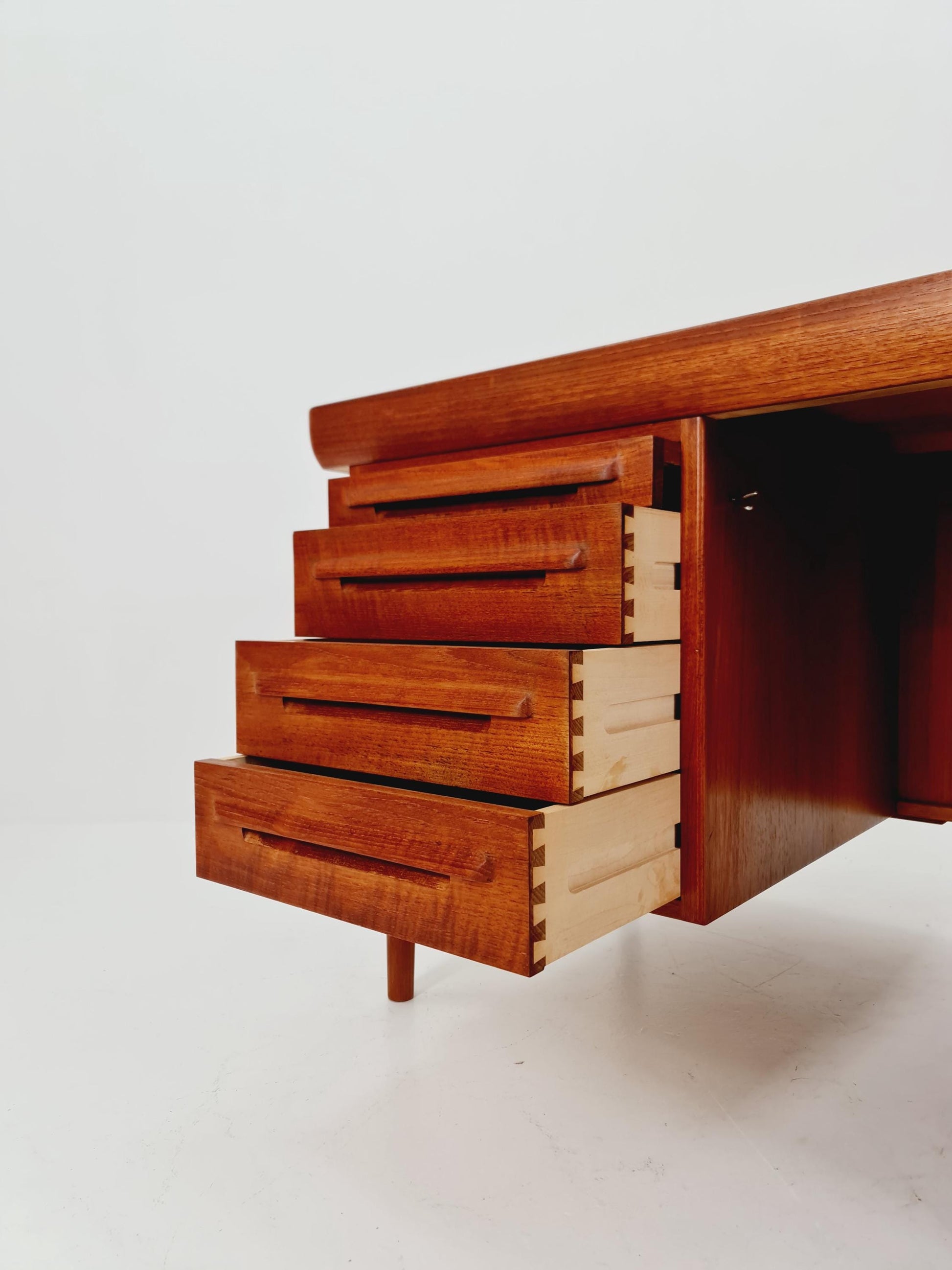 Danish teak desk model Executive Desk by Ib Kofod Larsen, 1960s