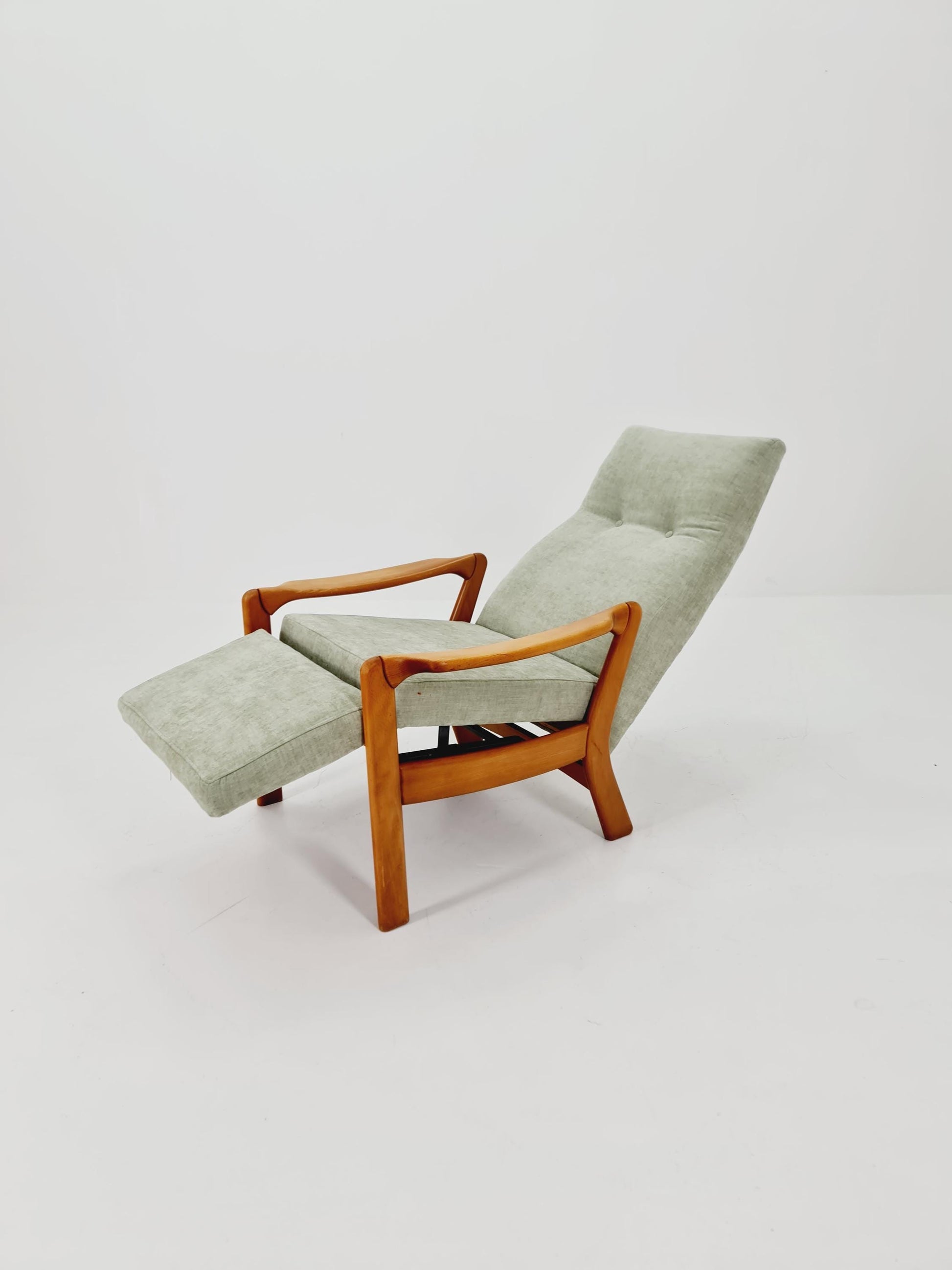 German loungeChair with foot Rest ,1950s