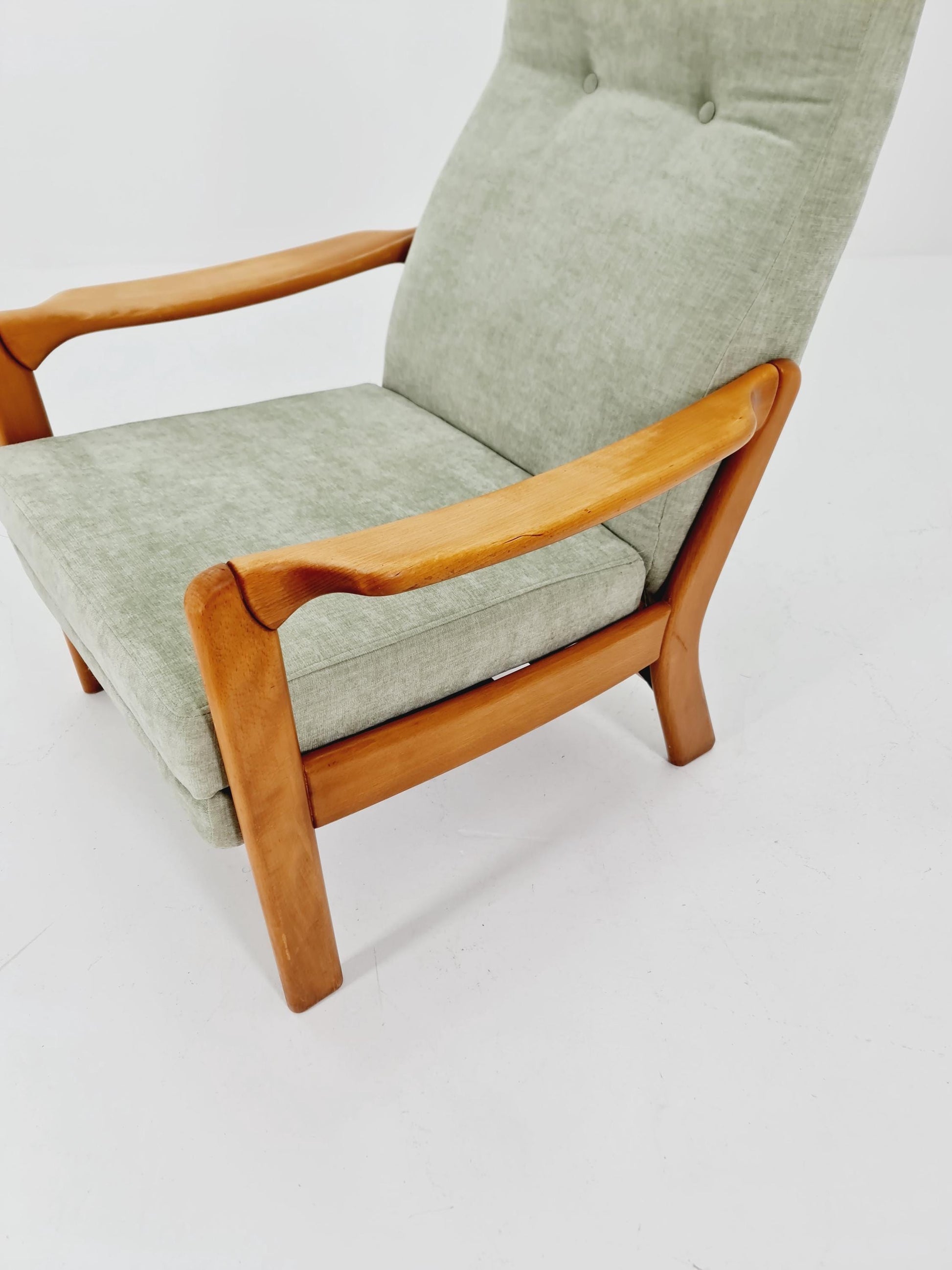 German loungeChair with foot Rest ,1950s