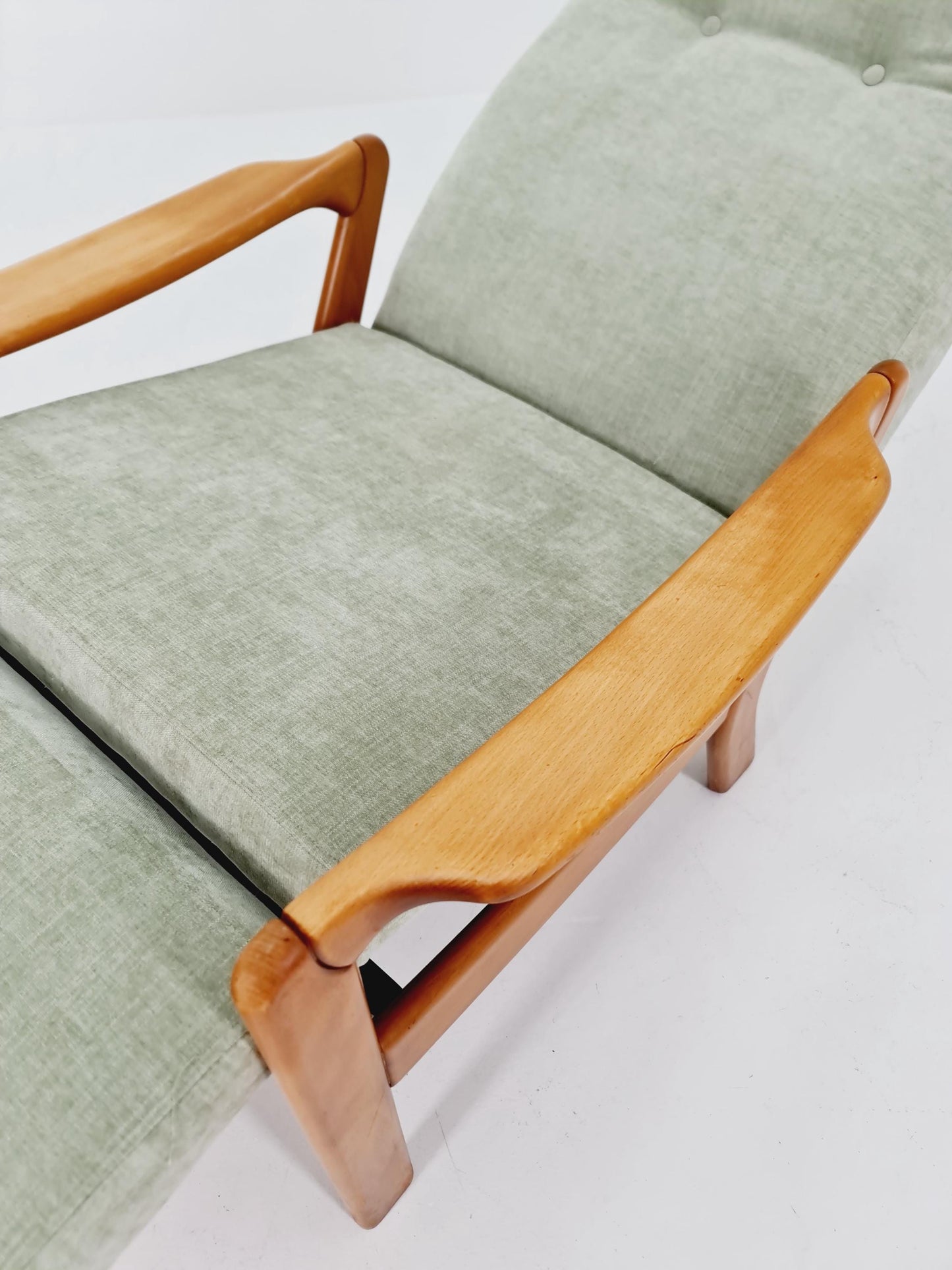 German loungeChair with foot Rest ,1950s
