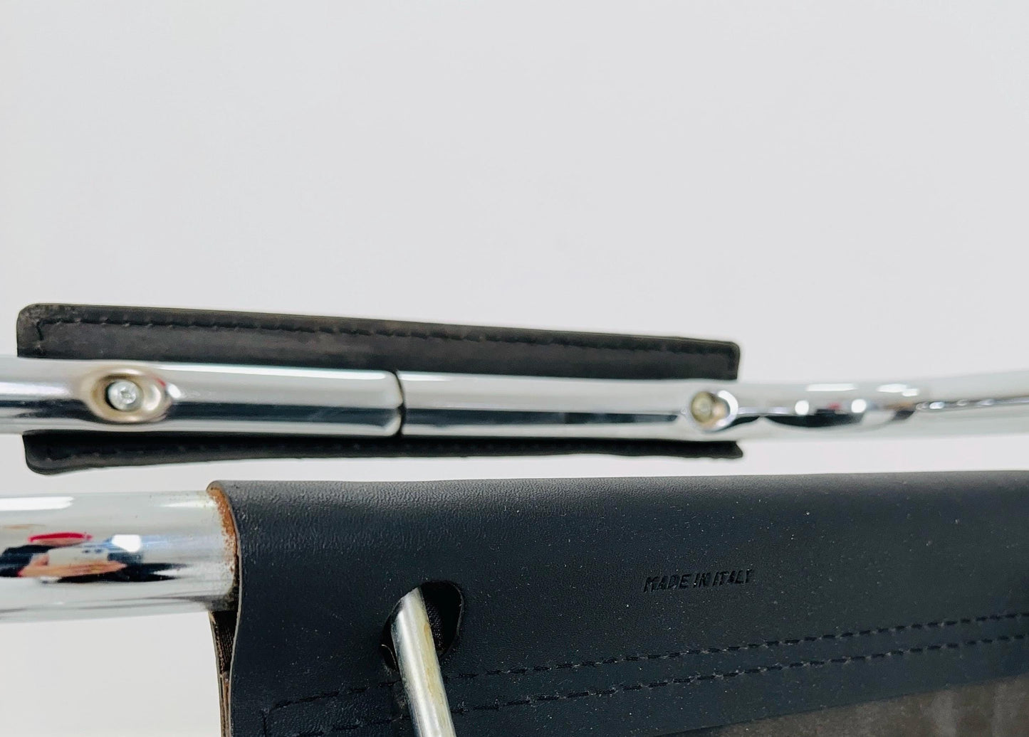 1 of 6 Mid Century iconic Mart Stam S34 armchair / Bauhaus chrome tube steel and leather / 80s vintage cantilever chair s43