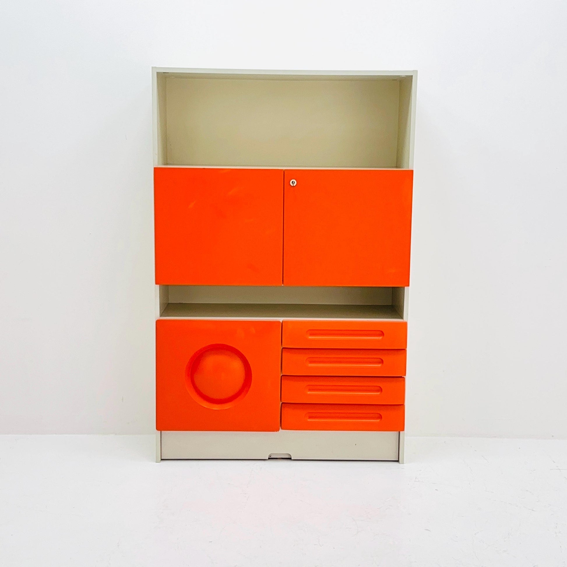 Set of 2 Space age rare cupboards by Gwinner Germany 1970s