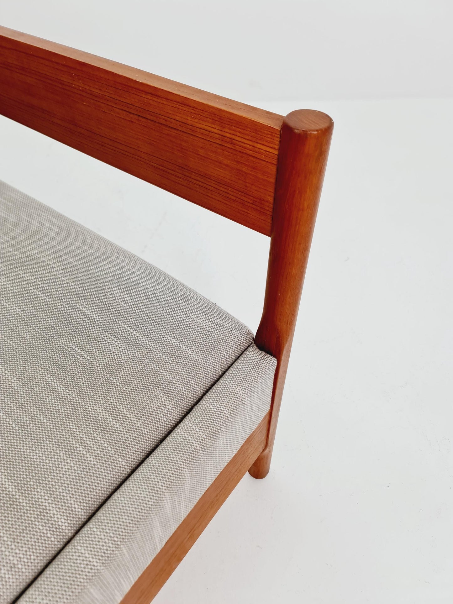 Mid-century Rare Danish teak lounge sofa/ Easy sofa , with storage space 1960s