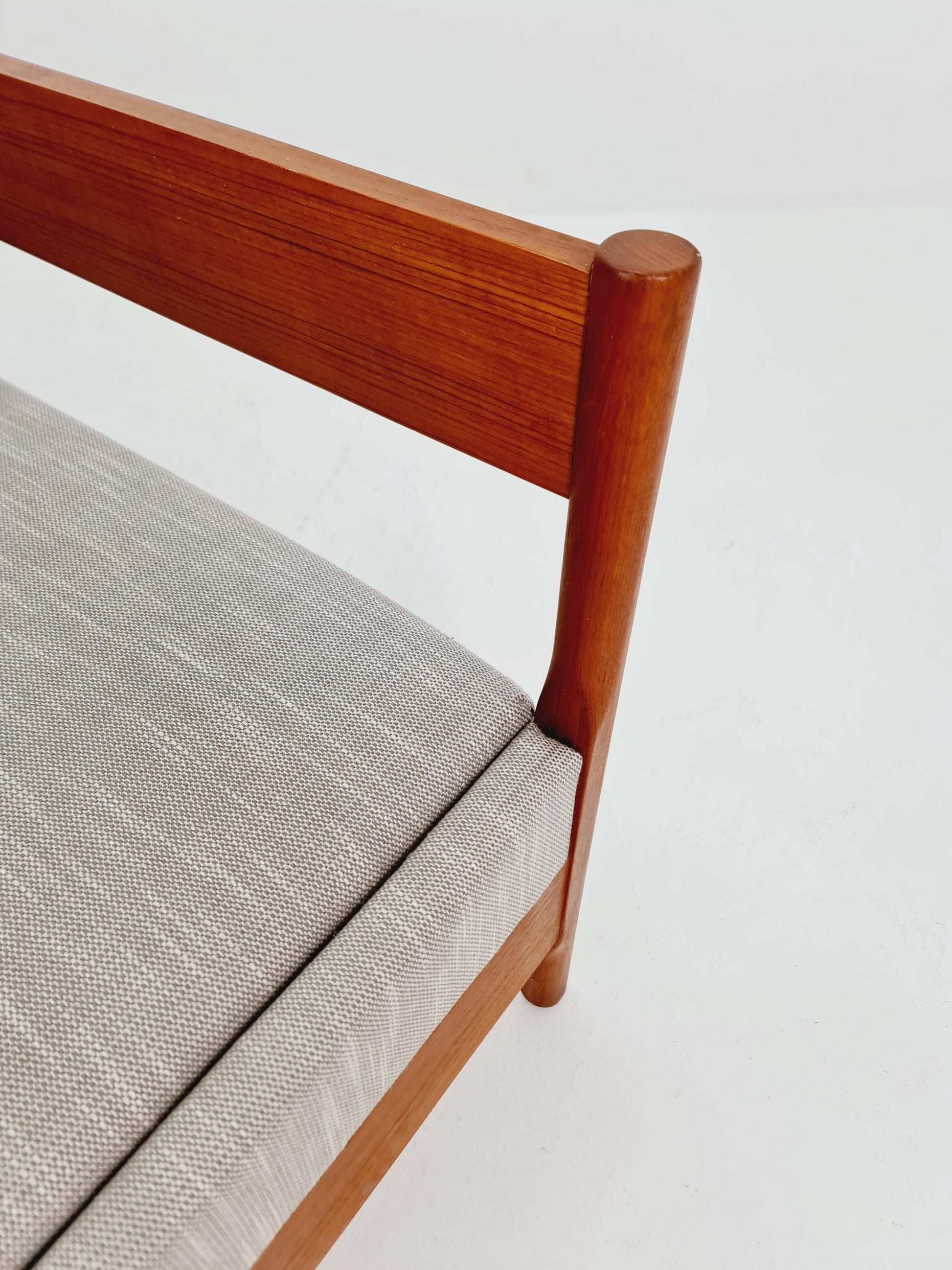 Mid-century Rare Danish teak lounge sofa/ Easy sofa , with storage space 1960s