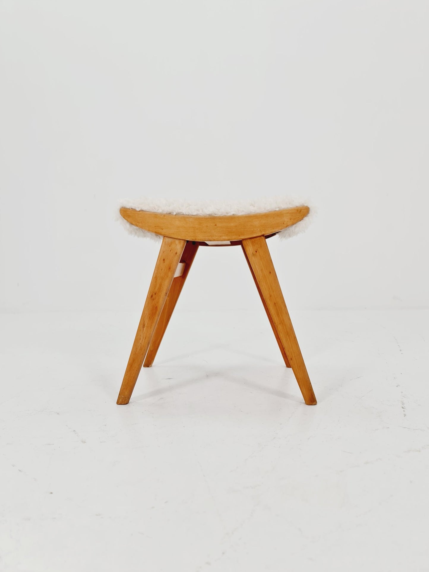 Mid century modern German ottoman/footstool make up stool from the 50s