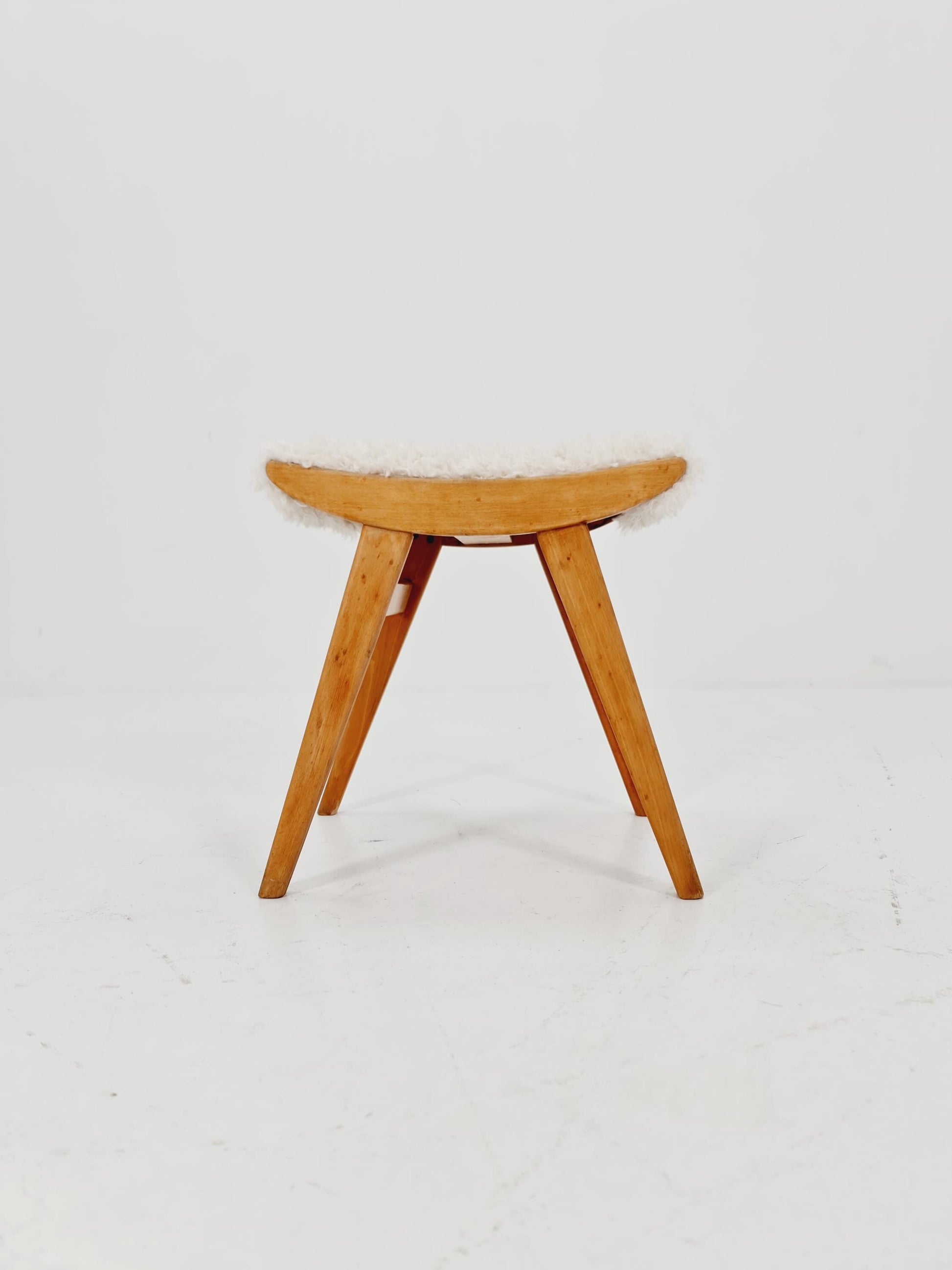 Mid century modern German ottoman/footstool make up stool from the 50s
