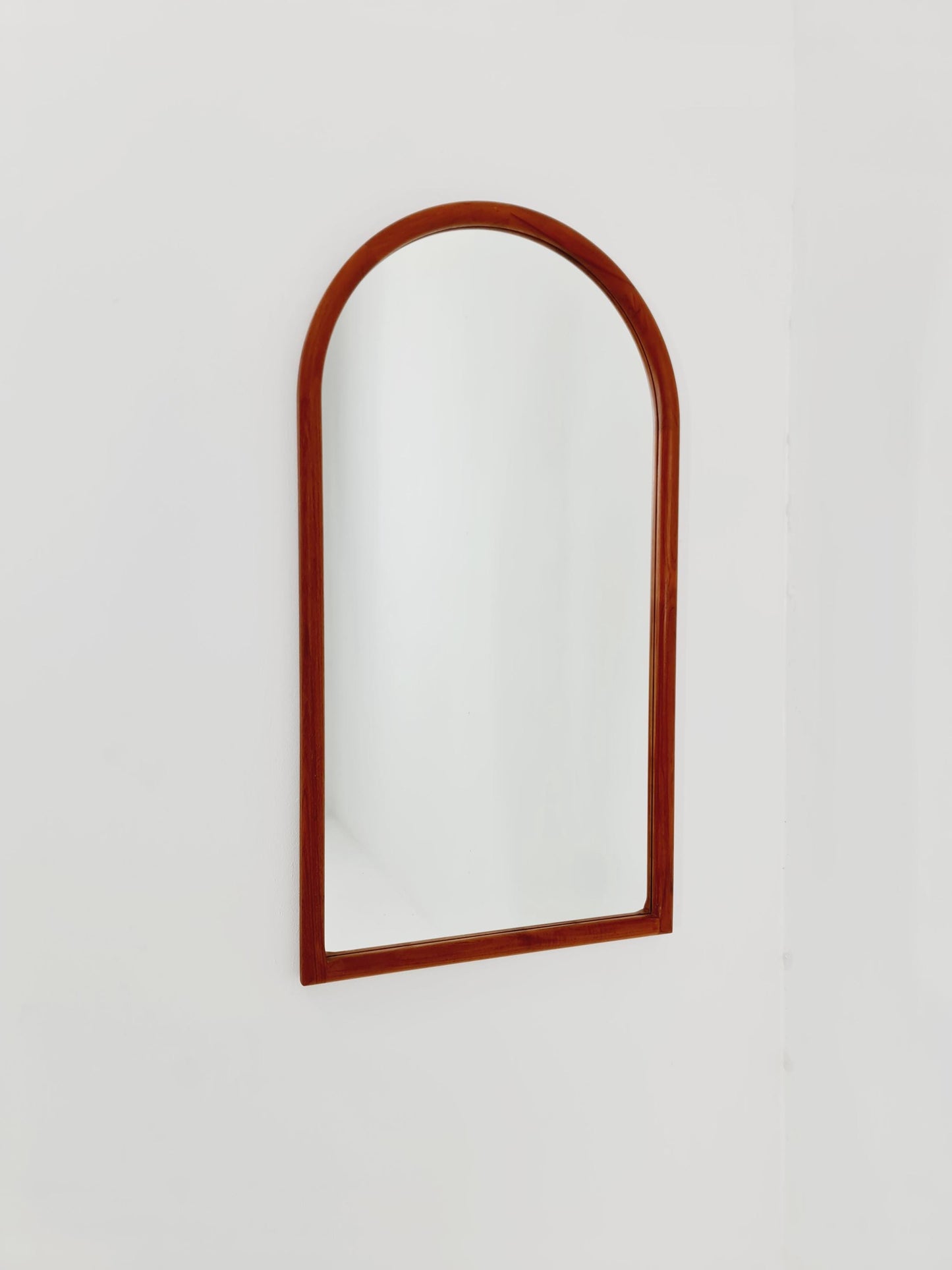 Teak Danish mid-century Modern wall-mounted mirror By Kai Kristiansen for Aksel Kjersgaard , 1960s