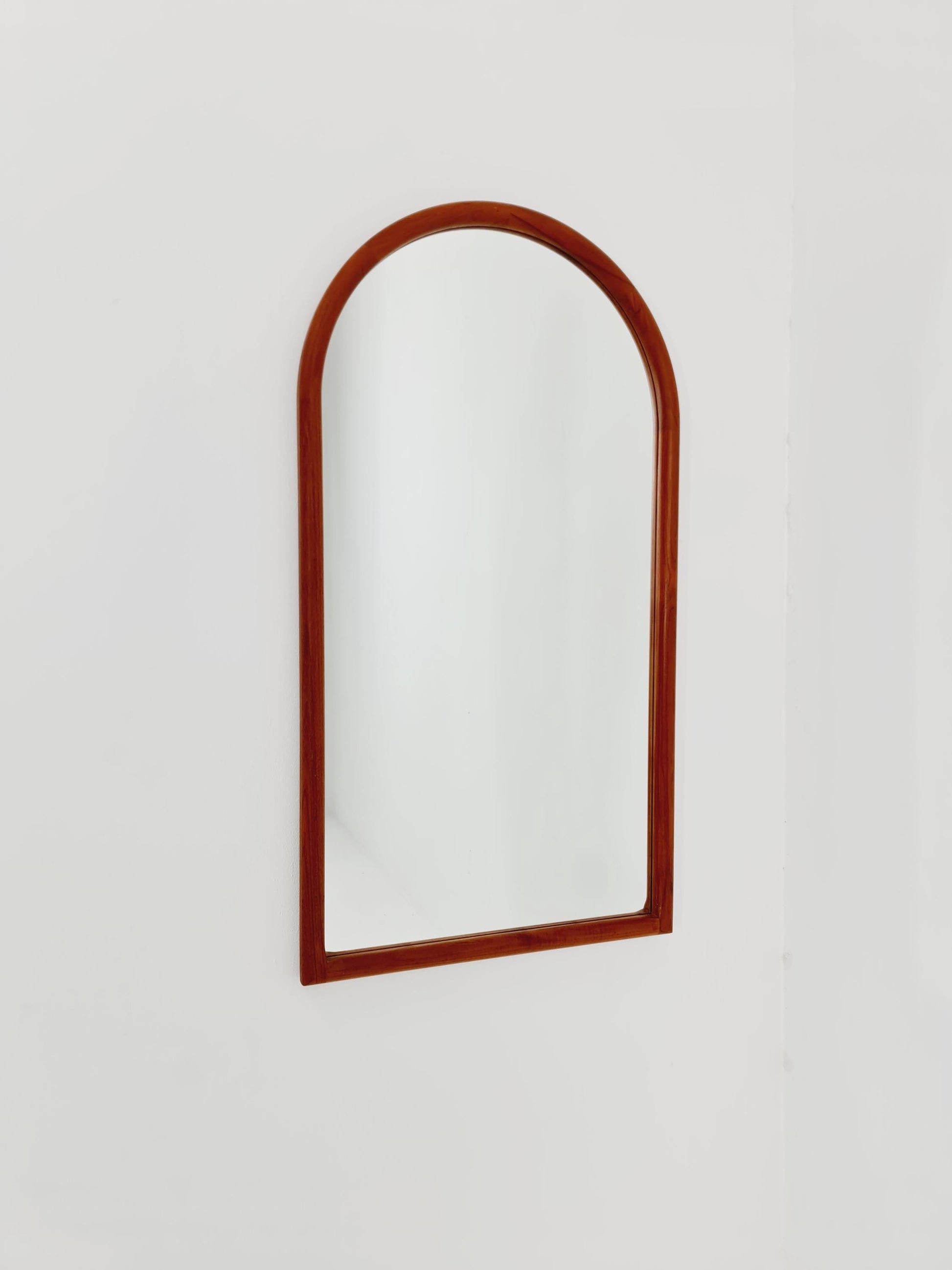 Teak Danish mid-century Modern wall-mounted mirror By Kai Kristiansen for Aksel Kjersgaard , 1960s