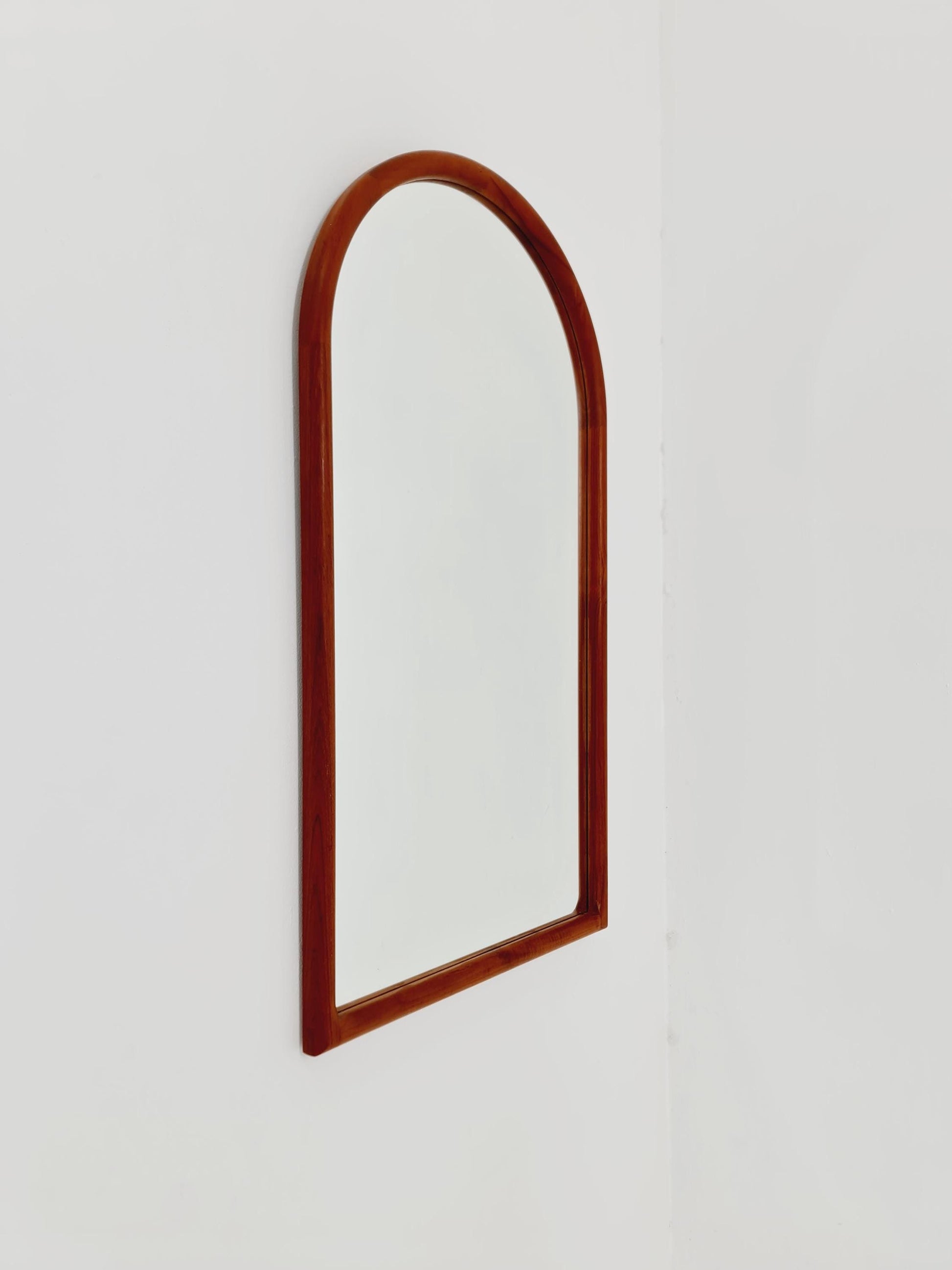 Teak Danish mid-century Modern wall-mounted mirror By Kai Kristiansen for Aksel Kjersgaard , 1960s
