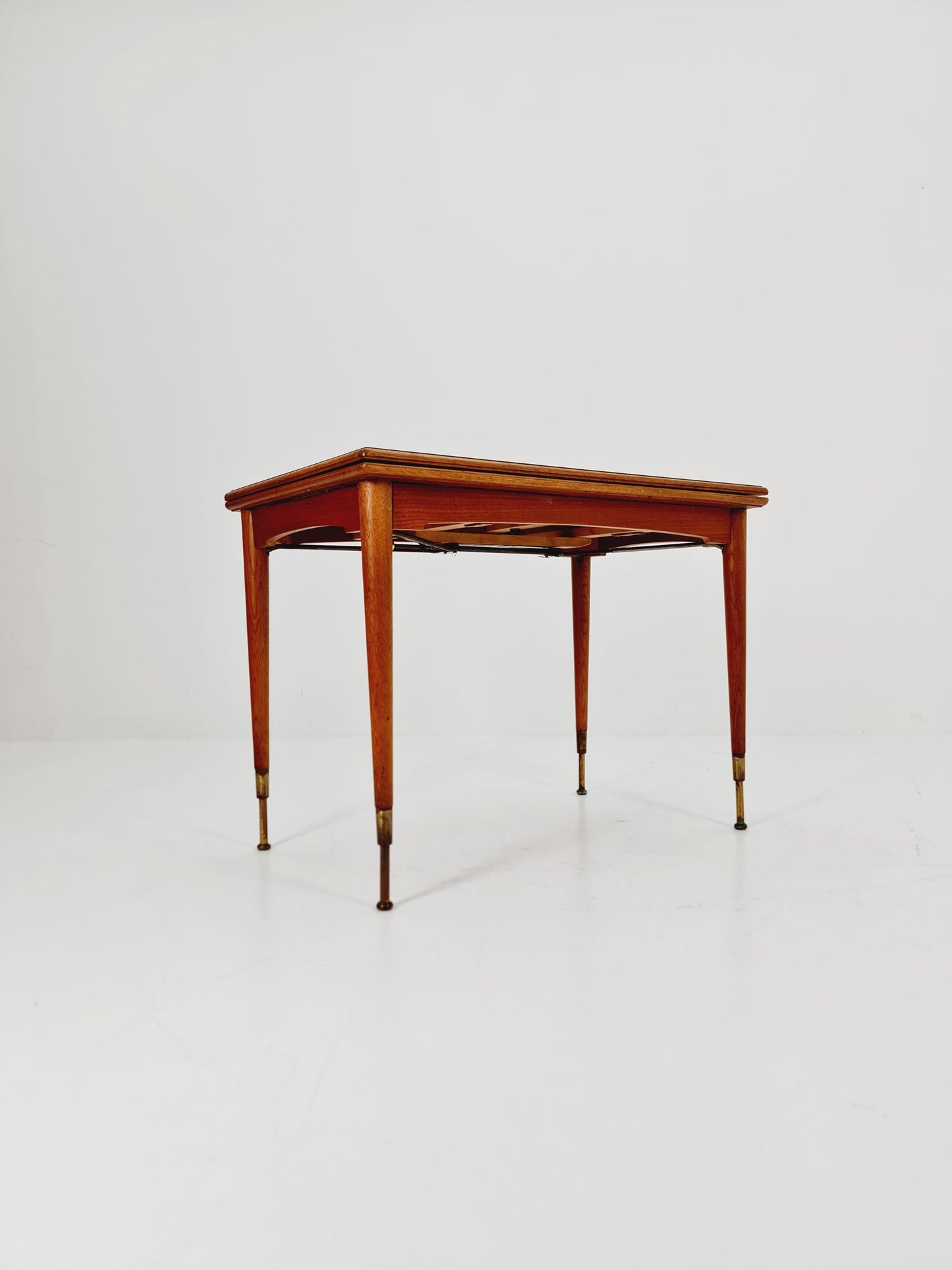 Dining German teak vintage extendable table, by Kitifa Möbel 1950s