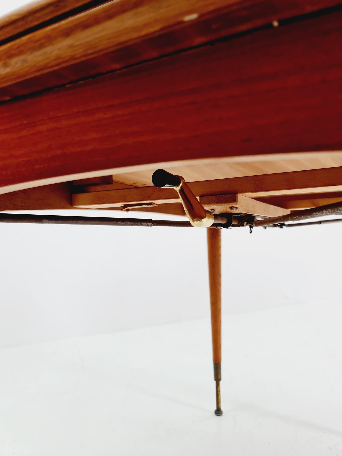 Dining German teak vintage extendable table, by Kitifa Möbel 1950s
