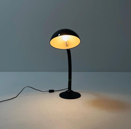 Mid century Elio Martinelli for Martinelli Luce Black Flex Calotta 660 Desk Lamp, Italy 1970