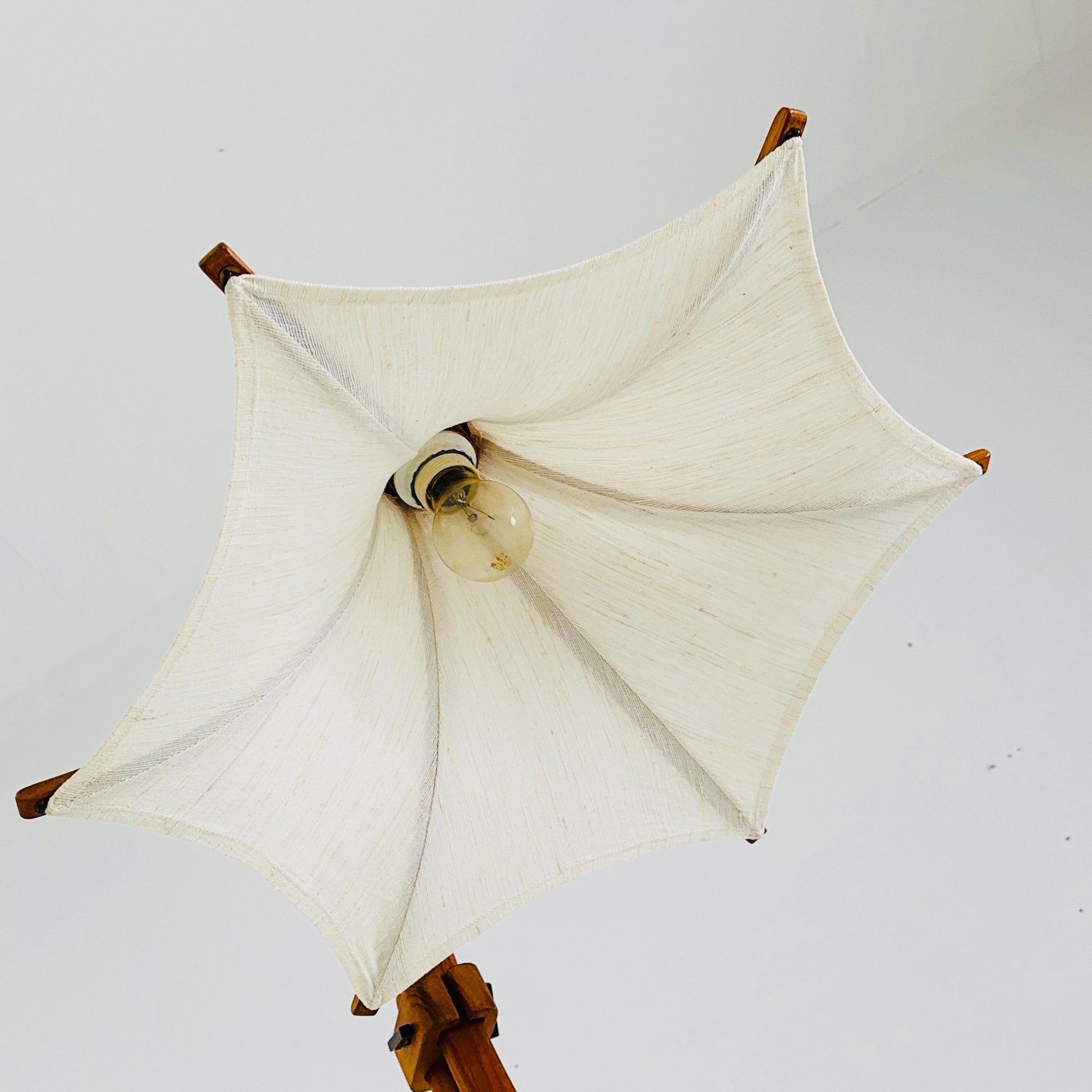 Mid century rare teak floor lamp by Domus Denmark 1970s