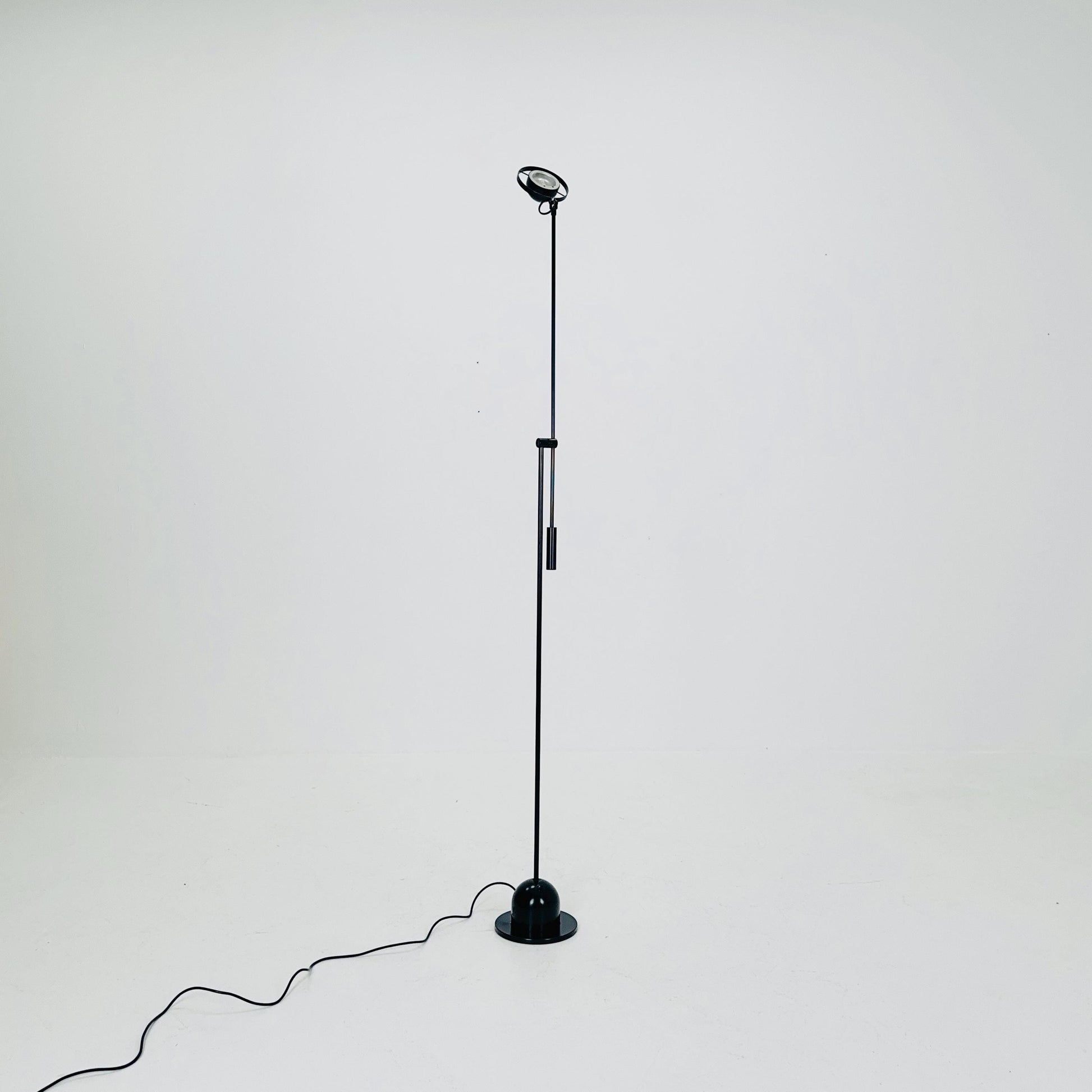 Post Modern black Adjustable floor lamp by Gammalux Italy, 1970s
