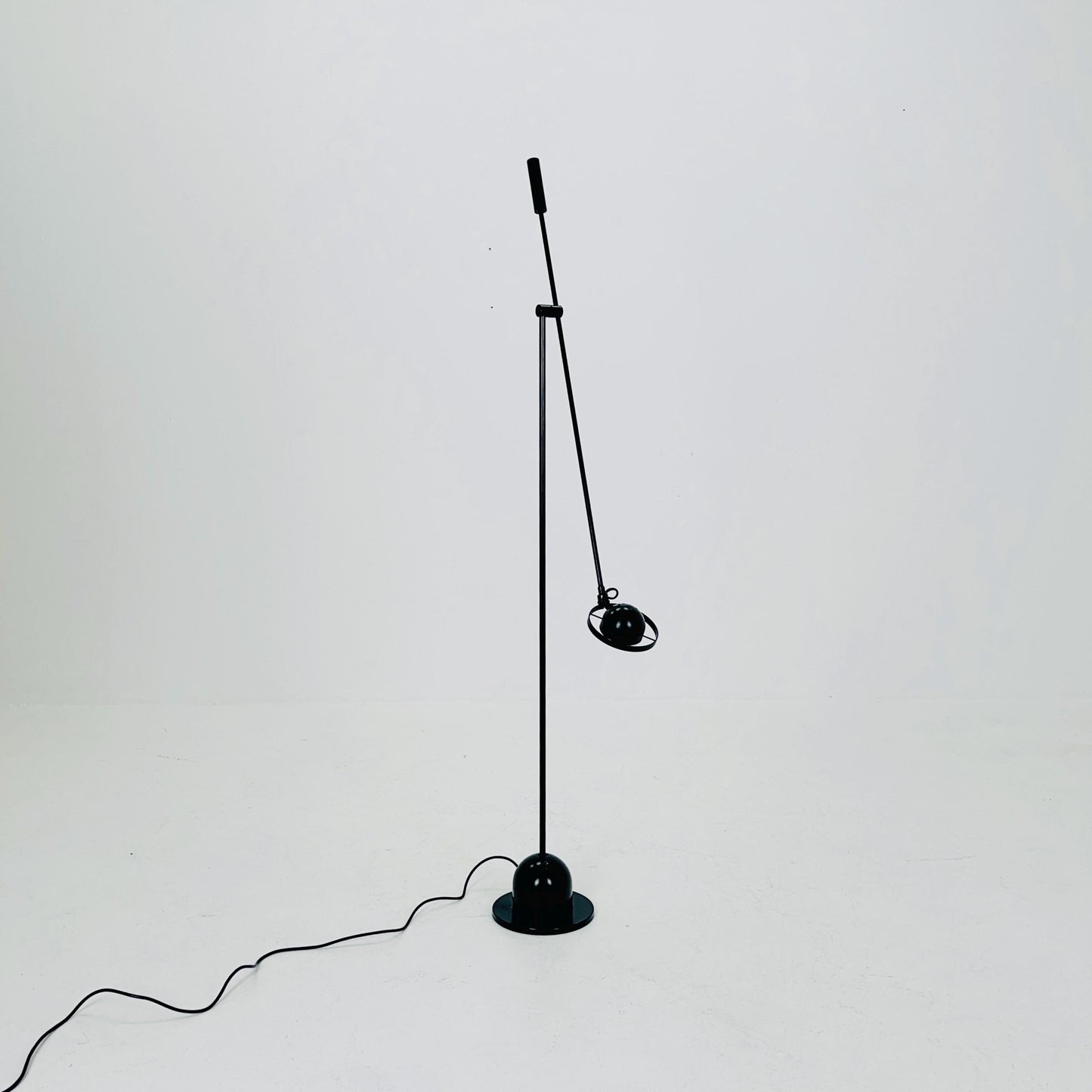 Post Modern black Adjustable floor lamp by Gammalux Italy, 1970s