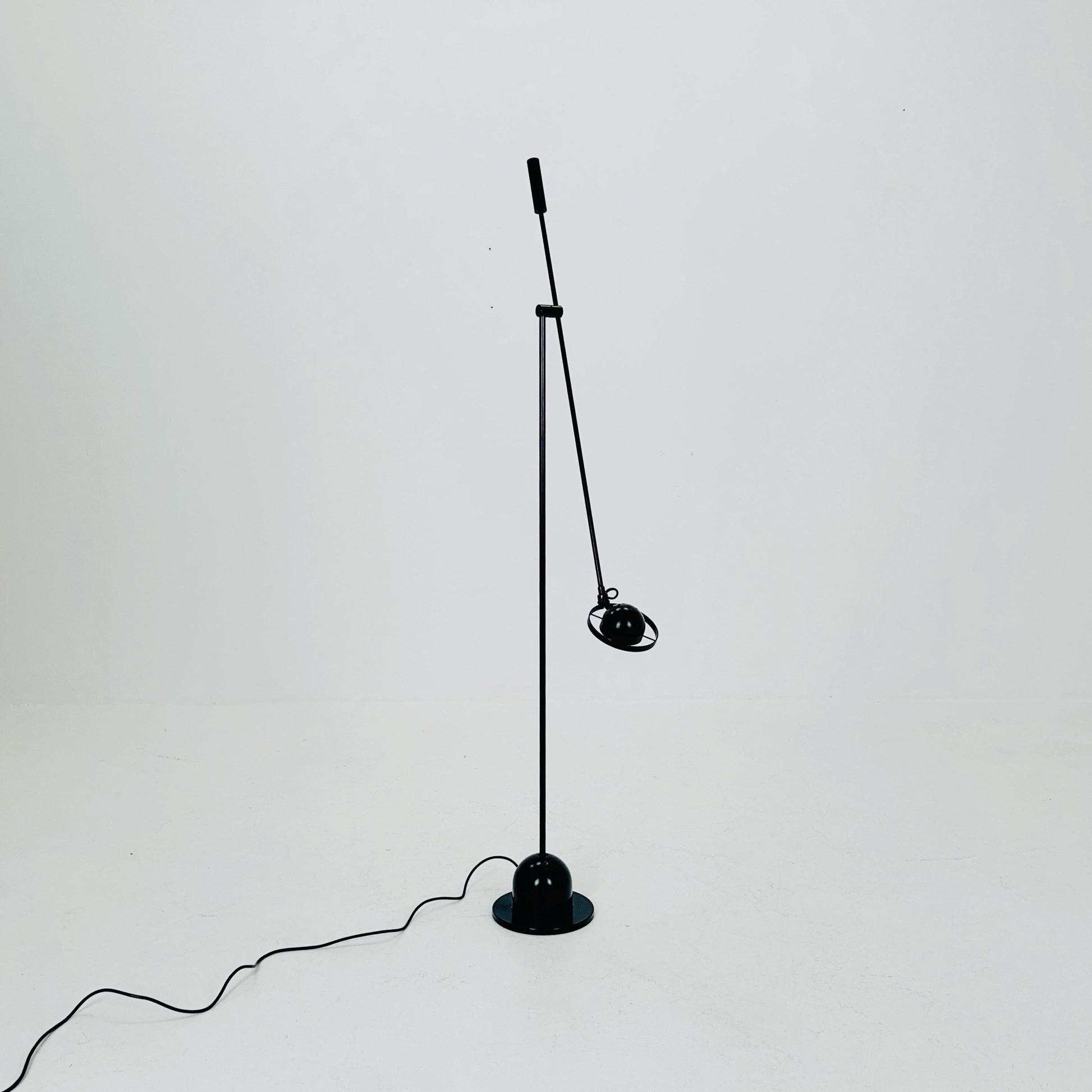 Post Modern black Adjustable floor lamp by Gammalux Italy, 1970s