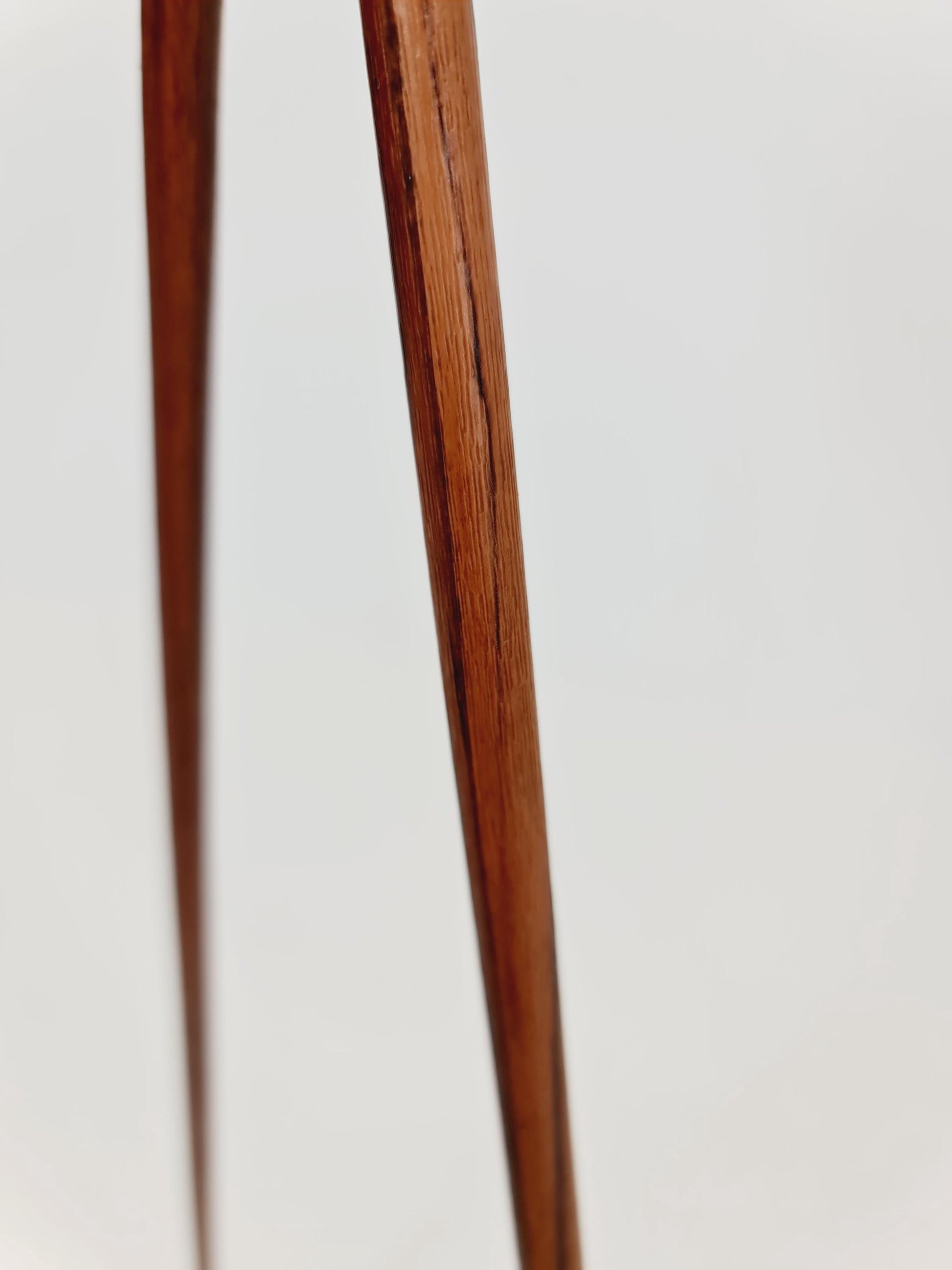 Mid century German tripod floor lamp teak wood , 1960s