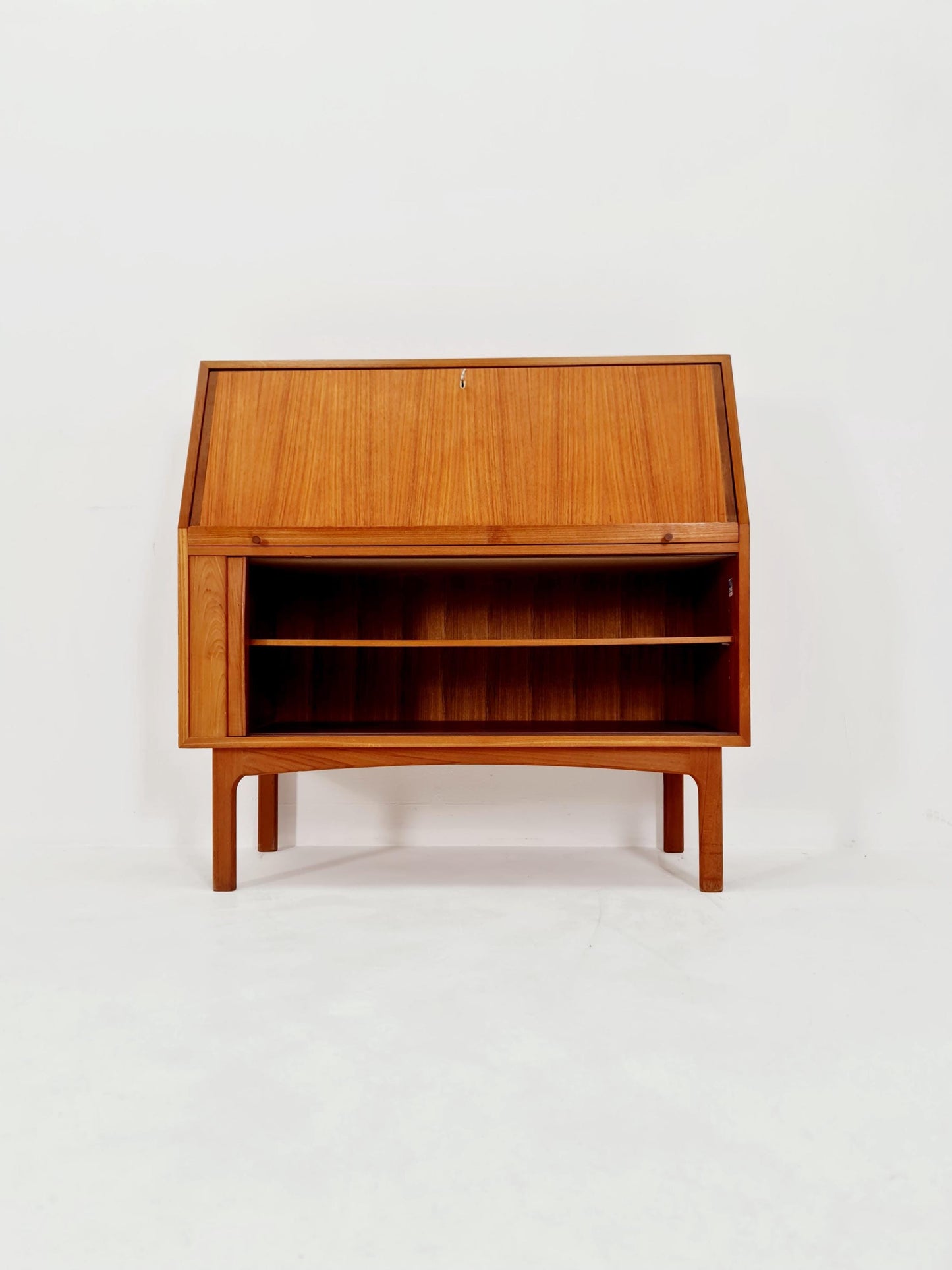 Midcentury Secretary Desk in teak by Bernhard pedersen & Son , Denmark, 1960’s
