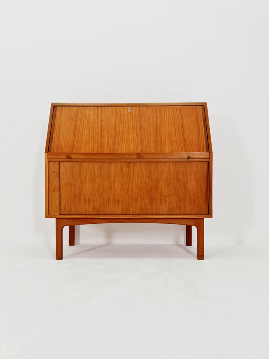 Midcentury Secretary Desk in teak by Bernhard pedersen & Son , Denmark, 1960’s