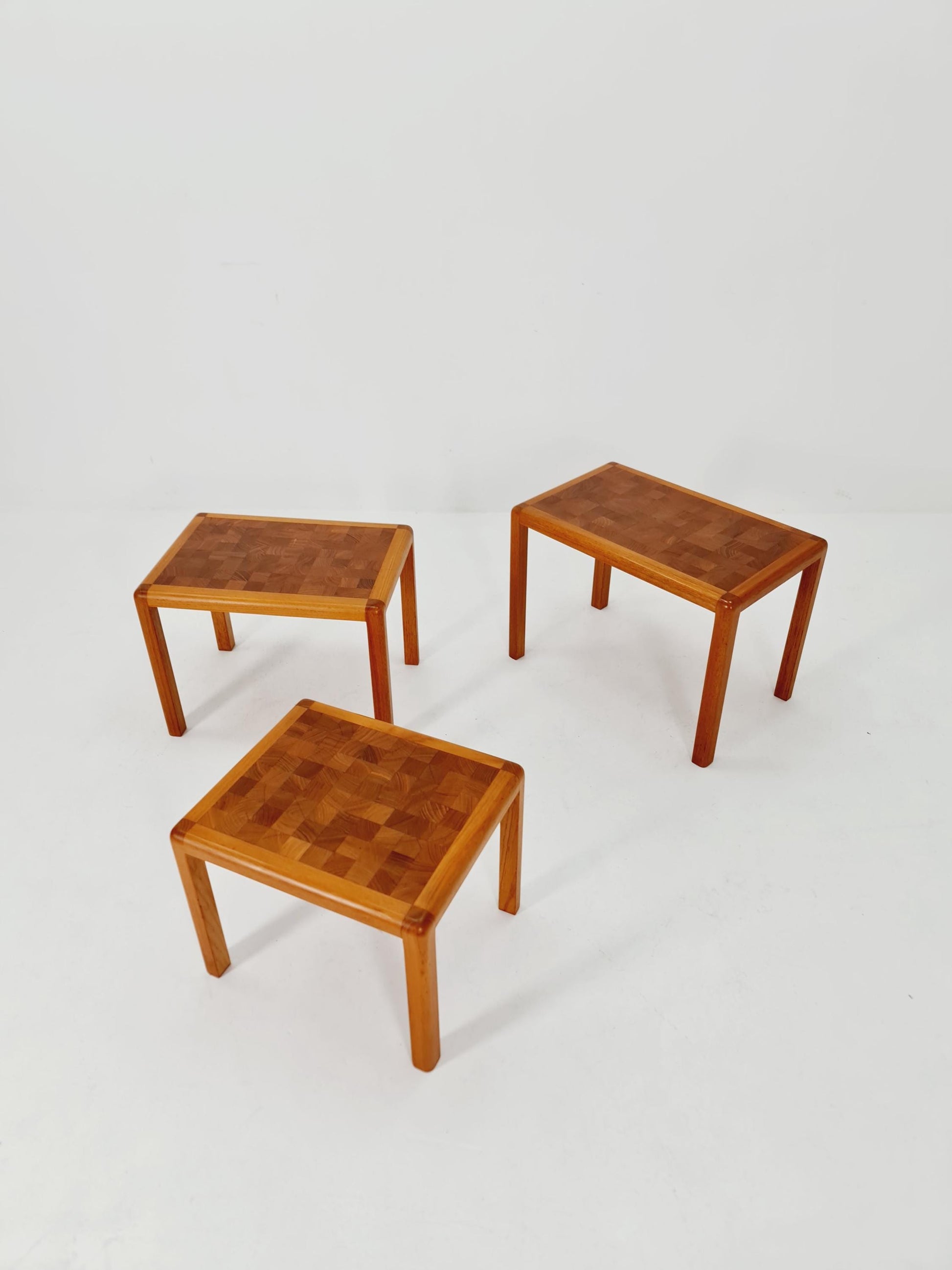Midcentury Danish Solid teak Nesting Tables by Rold Middelboe , 1960s