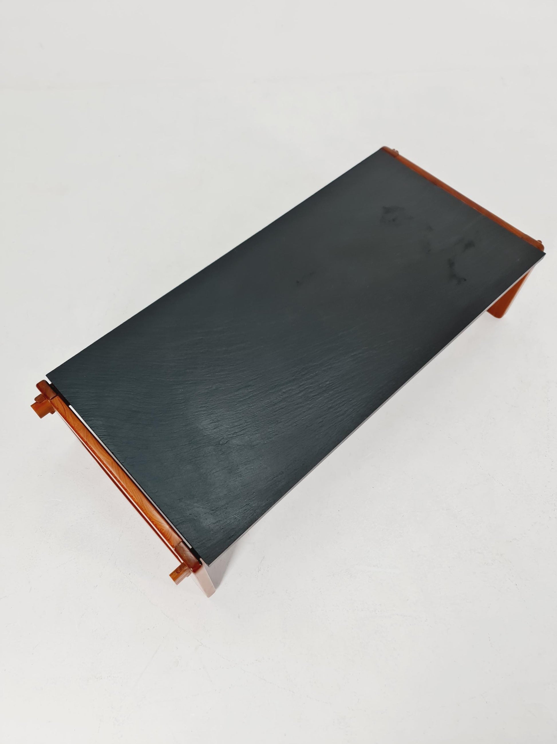Mid century Danish Teak with black granite club Coffee table By percival Lafer Denmark, 1960s Set of 2