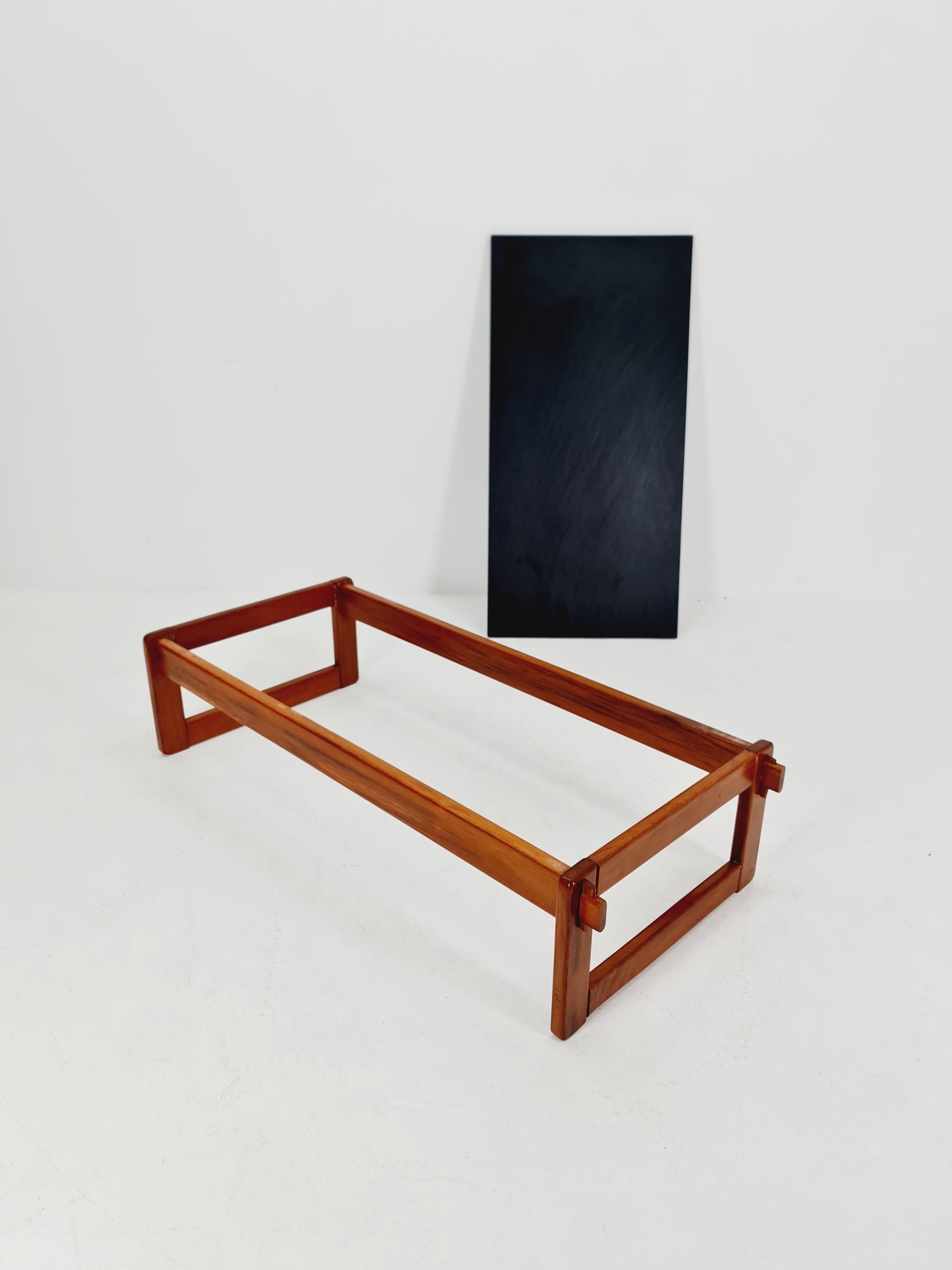 Mid century Danish Teak with black granite club Coffee table By percival Lafer Denmark, 1960s Set of 2