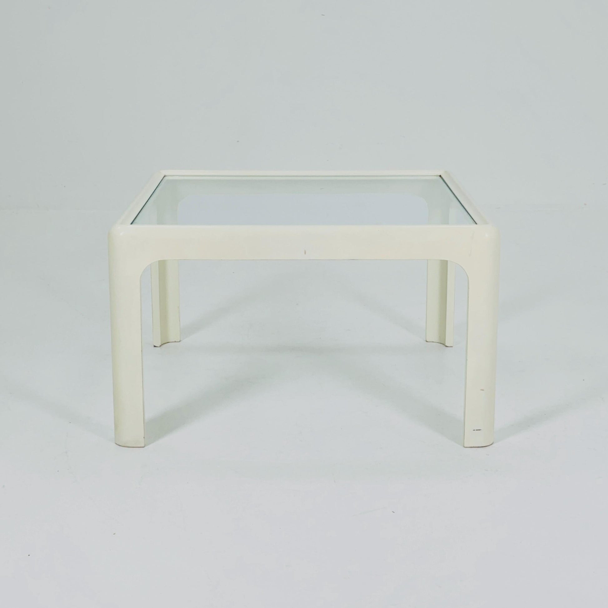 Mid century Coffee Table with Glass Top by Peter Ghyczy for Horn Collection, 1960s
