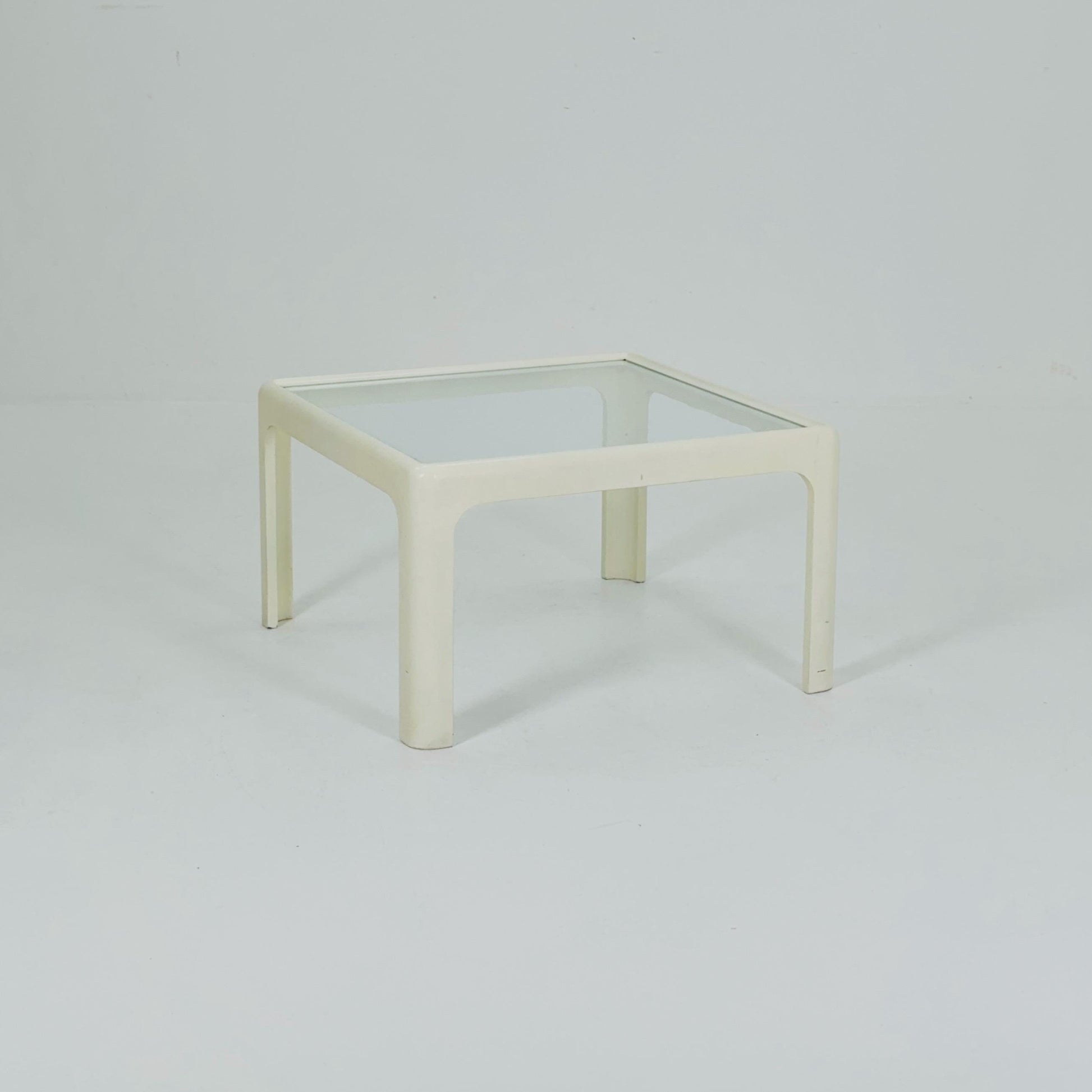 Mid century Coffee Table with Glass Top by Peter Ghyczy for Horn Collection, 1960s